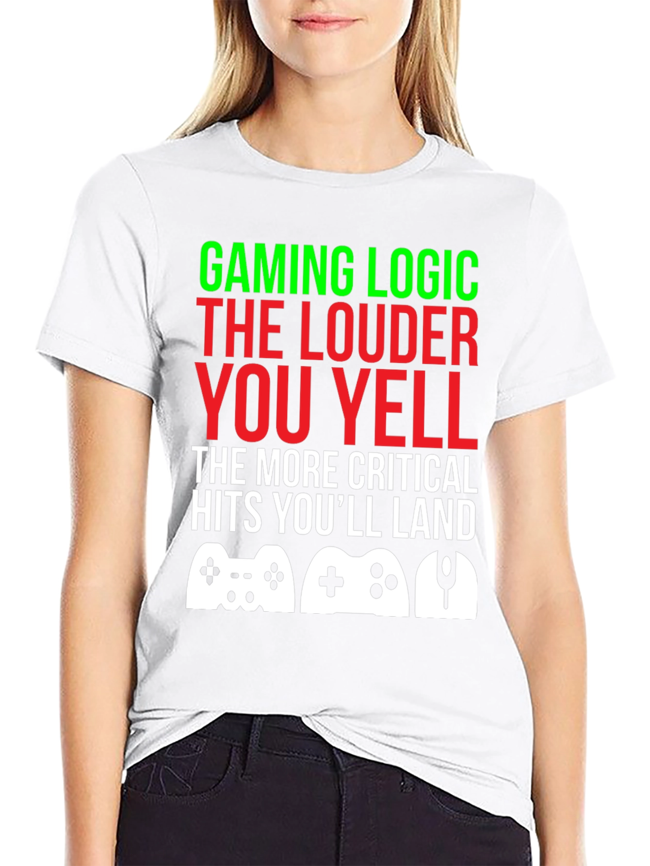 Camiseta Gamer: Lógica de Juego ¡Grita para Ganar!
