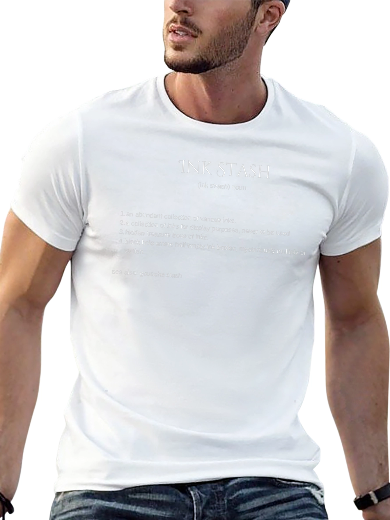 Camiseta Negra Ink Stash: Para Amantes de la Tinta