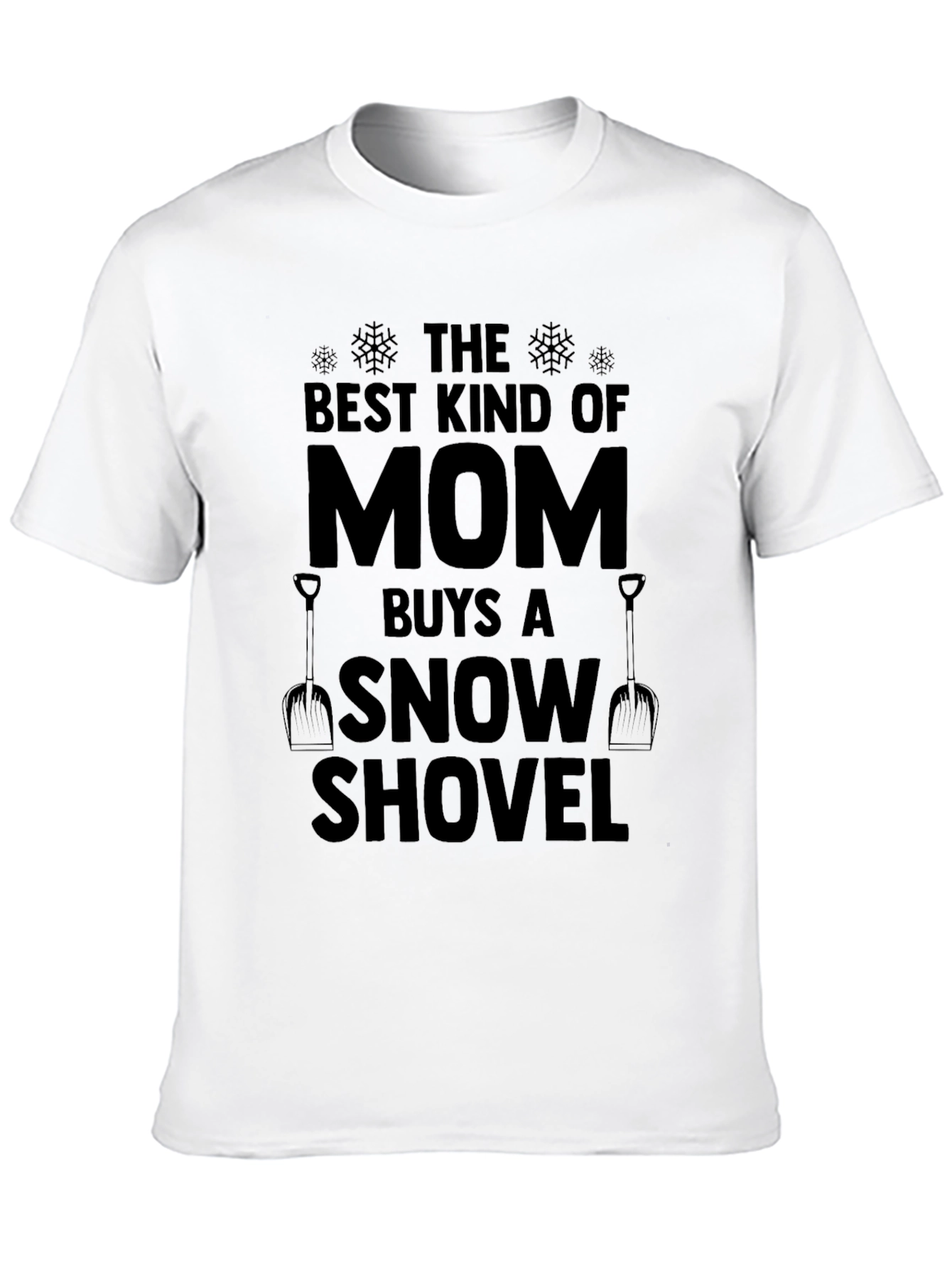 Camiseta Negra: La Mejor Mamá Pala de Nieve