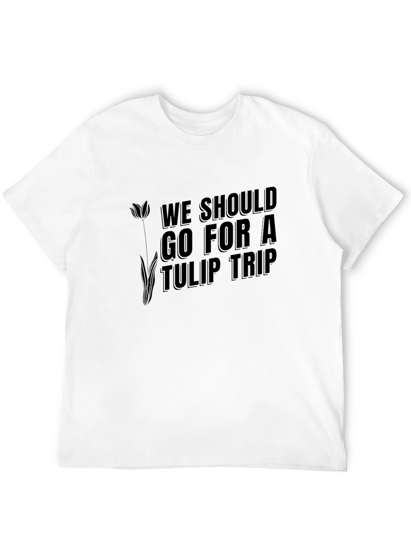 Camiseta Negra Tulip Trip