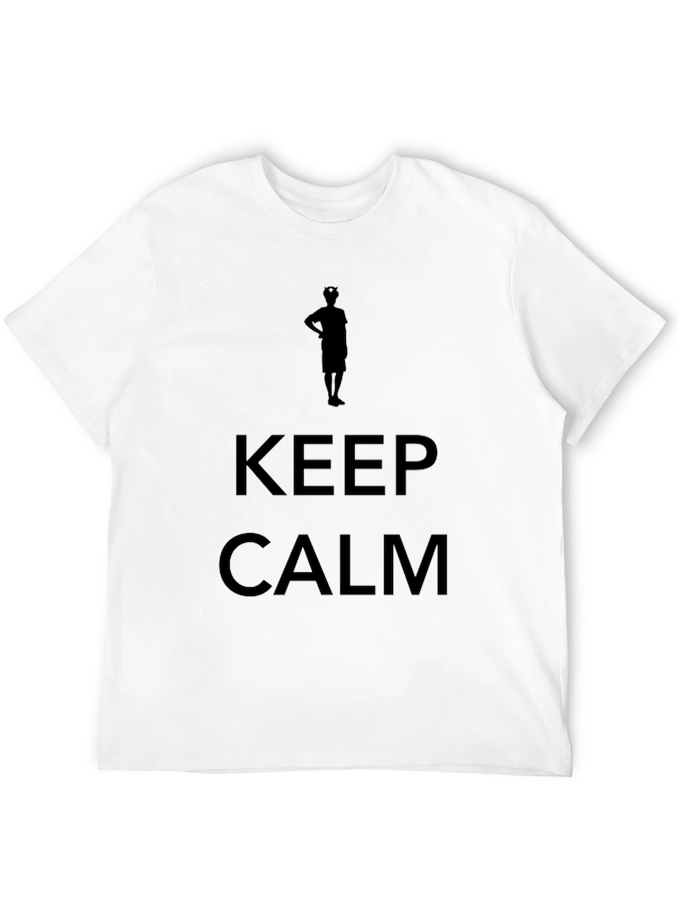 Camiseta Negra Hombre - Keep Calm