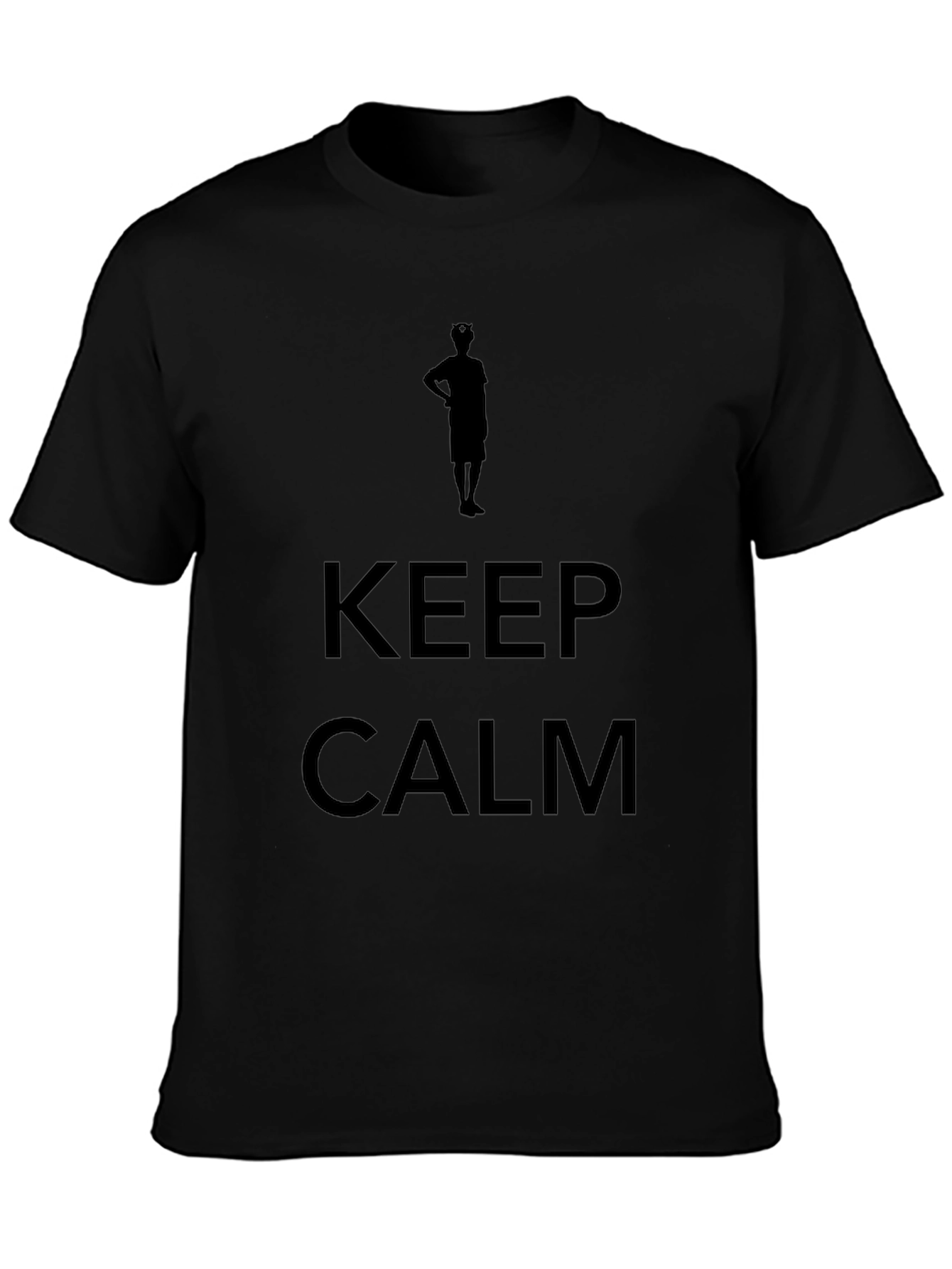 Camiseta Negra Hombre - Keep Calm