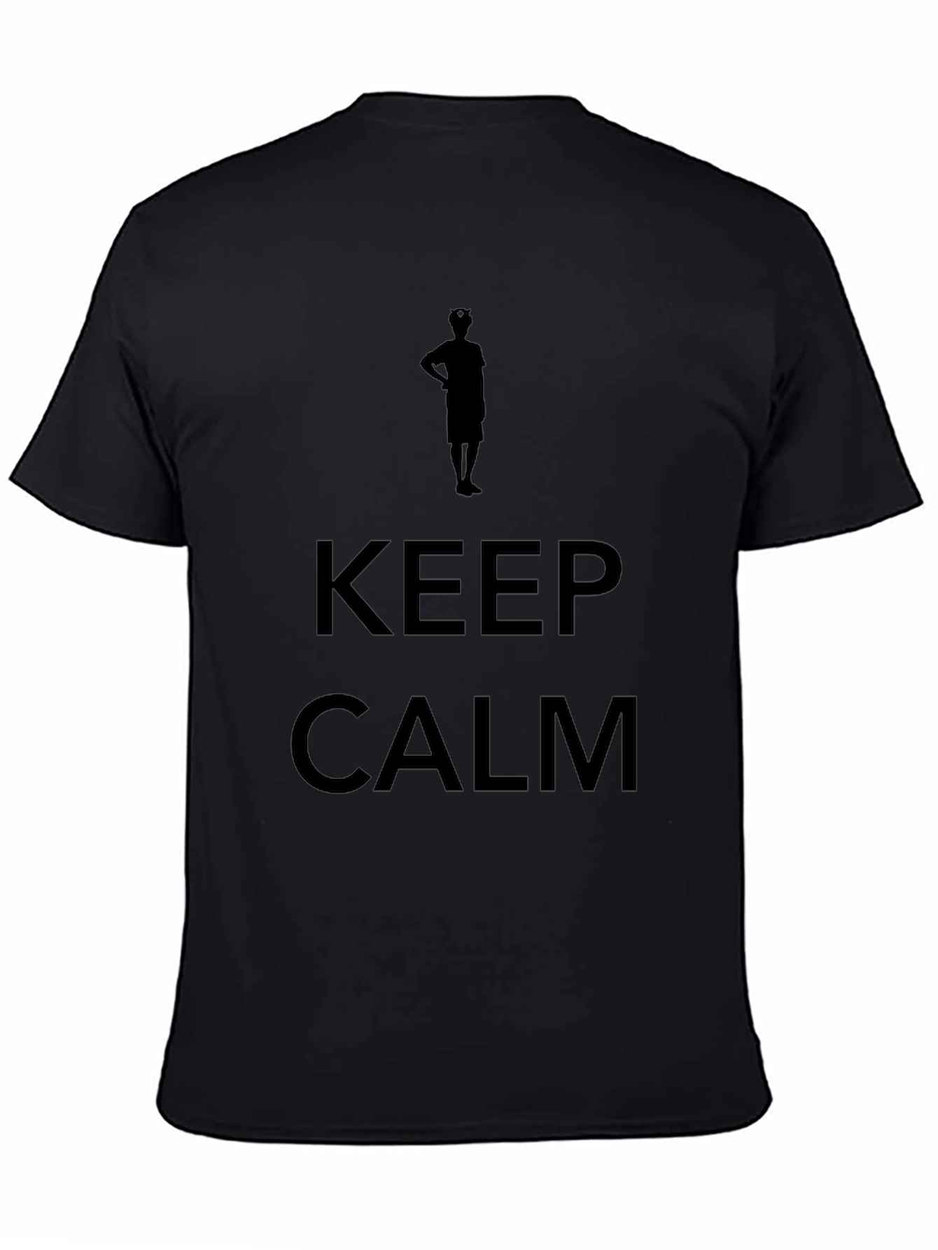 Camiseta Negra Hombre - Keep Calm