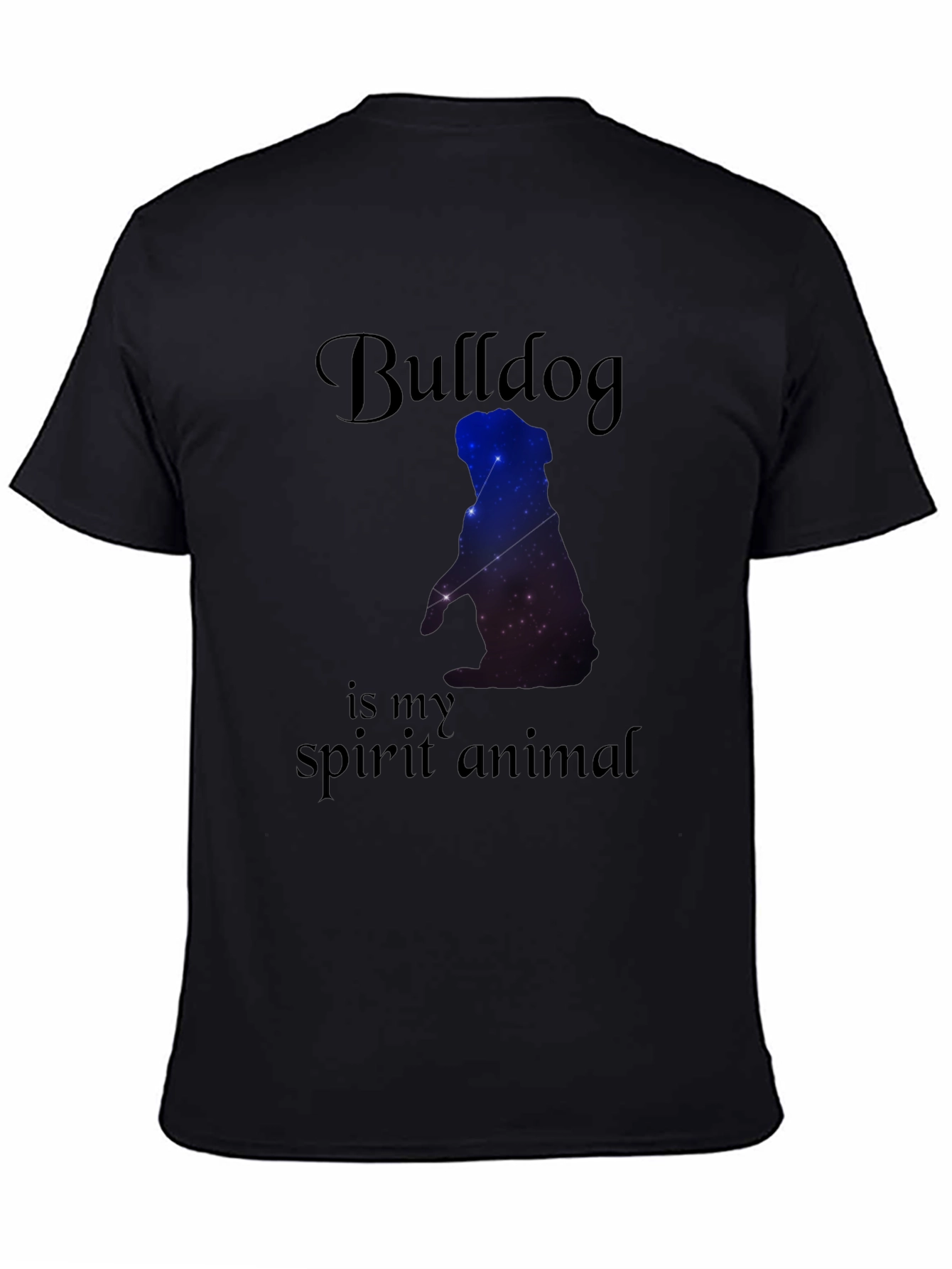 Camiseta Negra Bulldog Spirit Animal