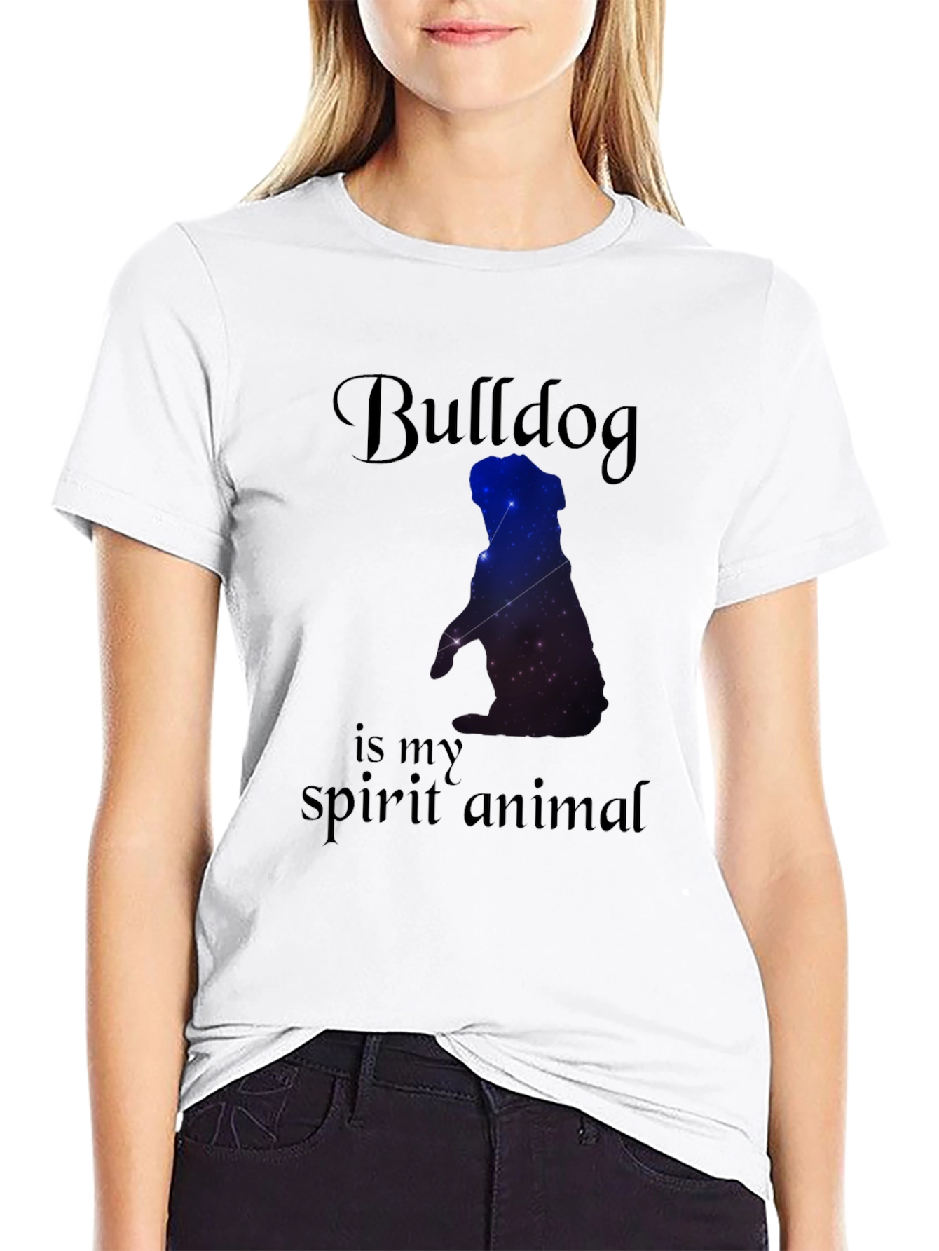 Camiseta Negra Bulldog Spirit Animal