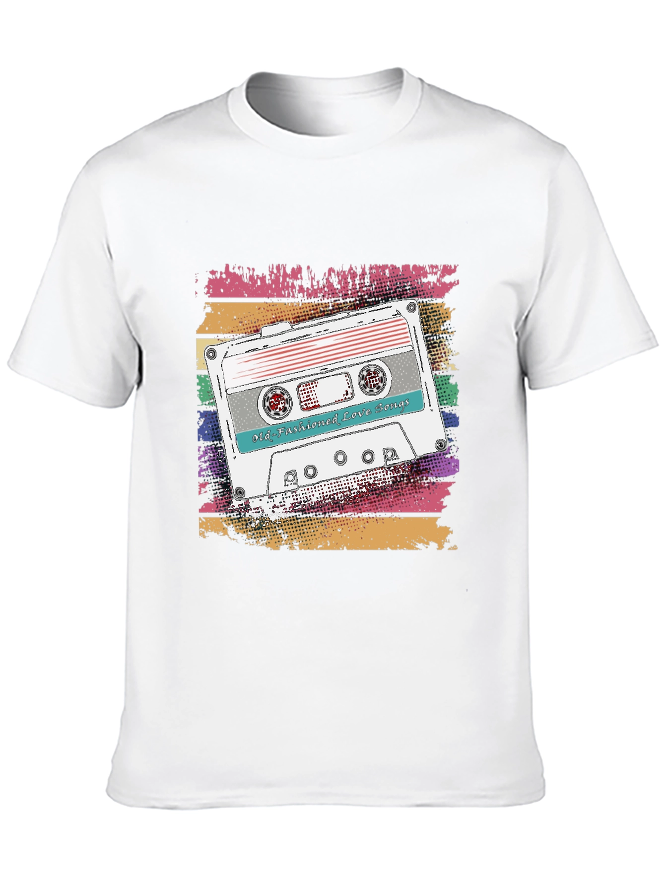 Camiseta Retro con Diseño de Cassette Old-Fashioned Love Songs