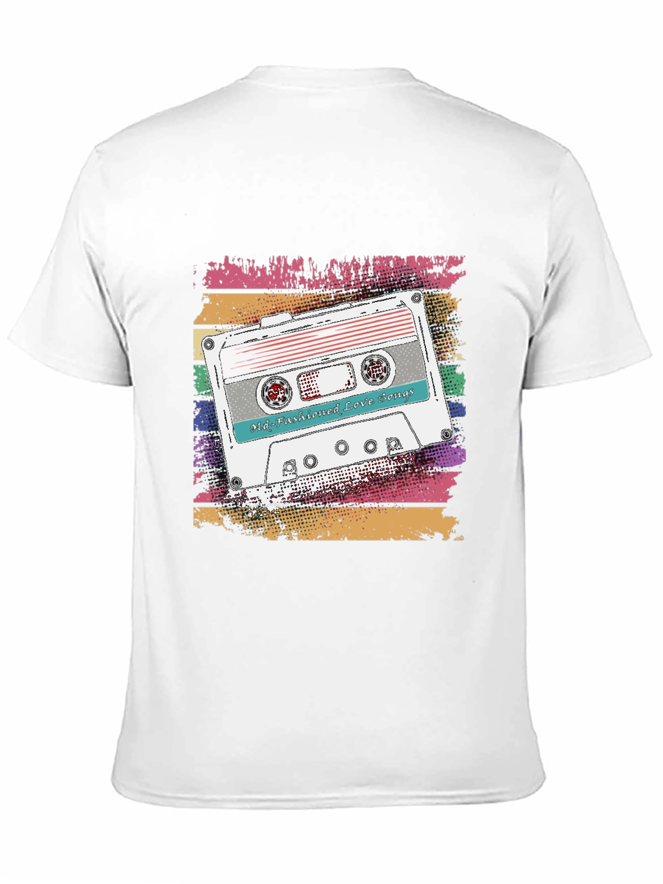 Camiseta Retro con Diseño de Cassette Old-Fashioned Love Songs