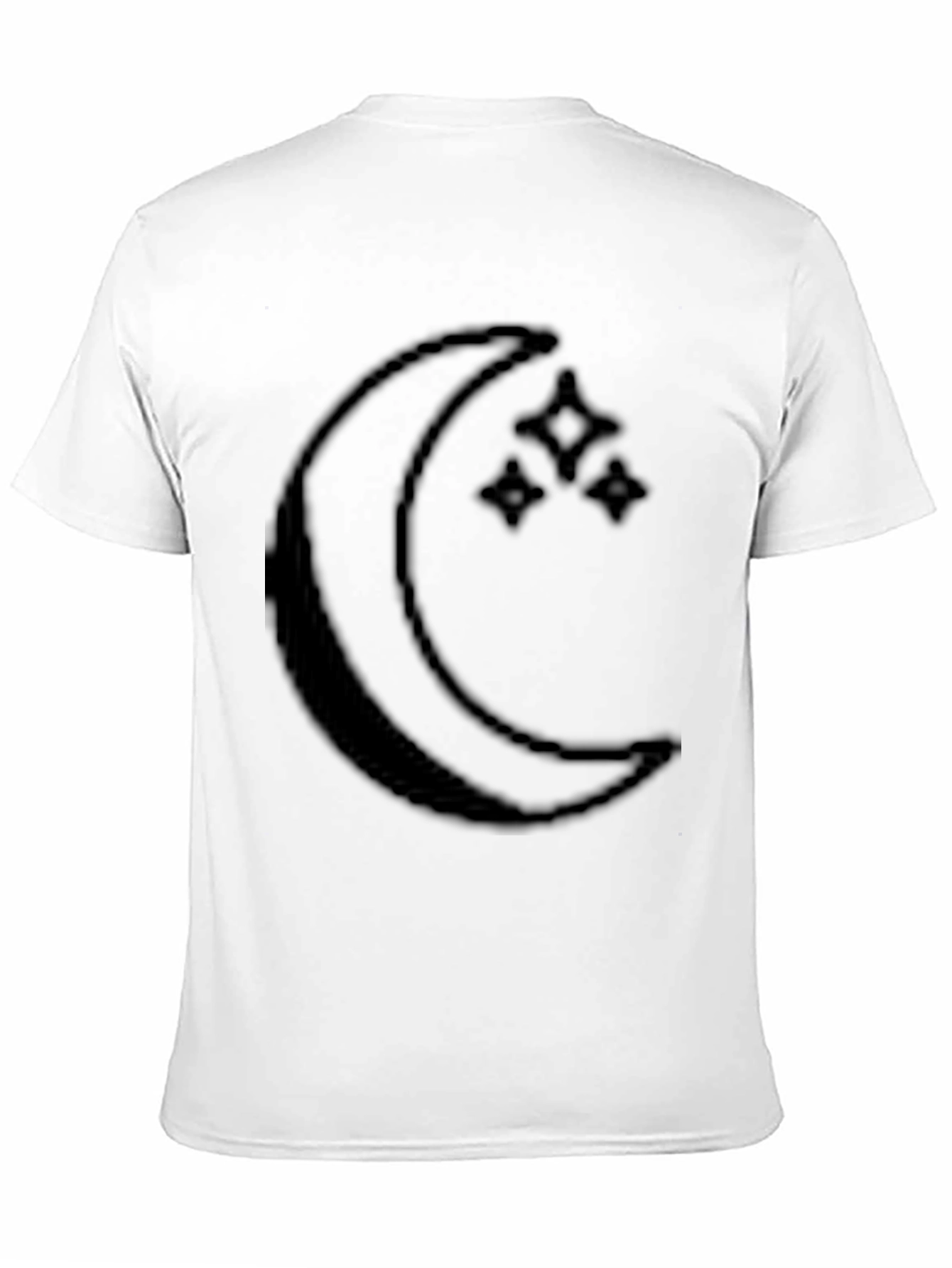 Camiseta Negra Luna y Estrellas Hombre