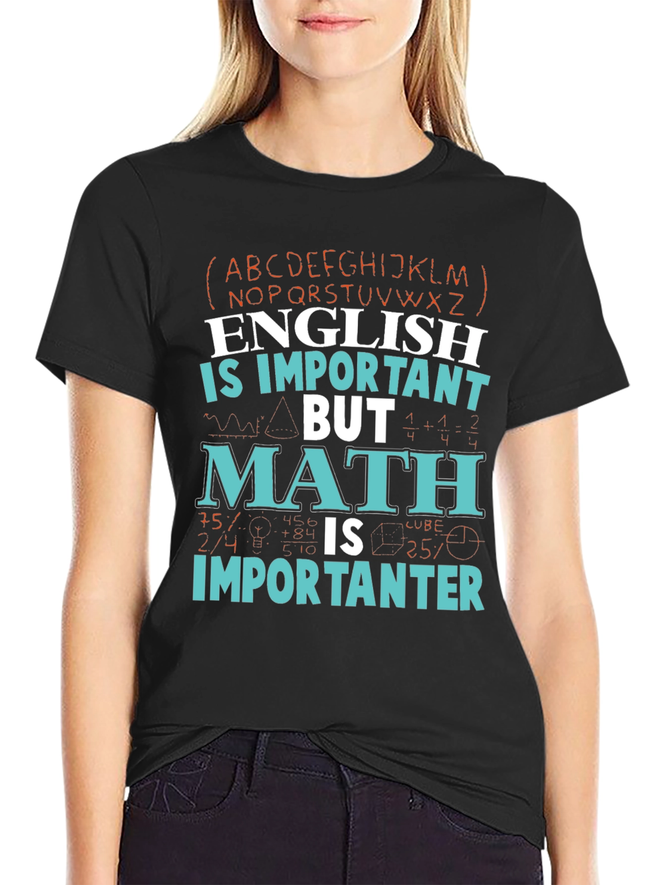 Camiseta Inglés vs Matemáticas