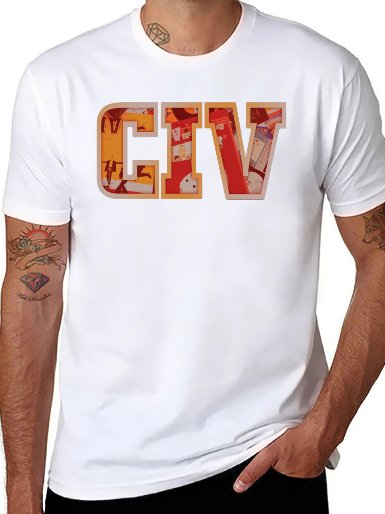 Camiseta Negra con Diseño CIV