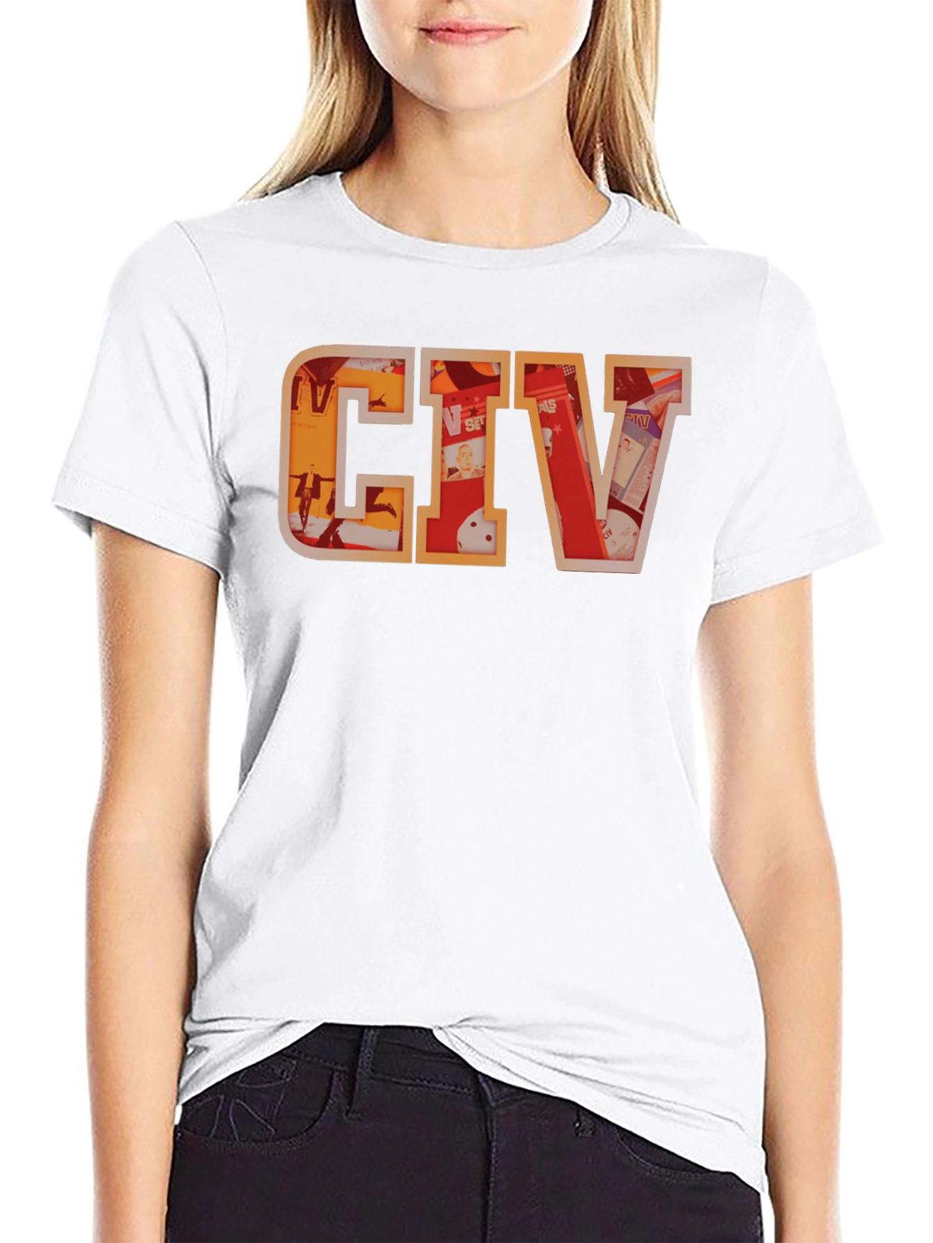 Camiseta Negra con Diseño CIV