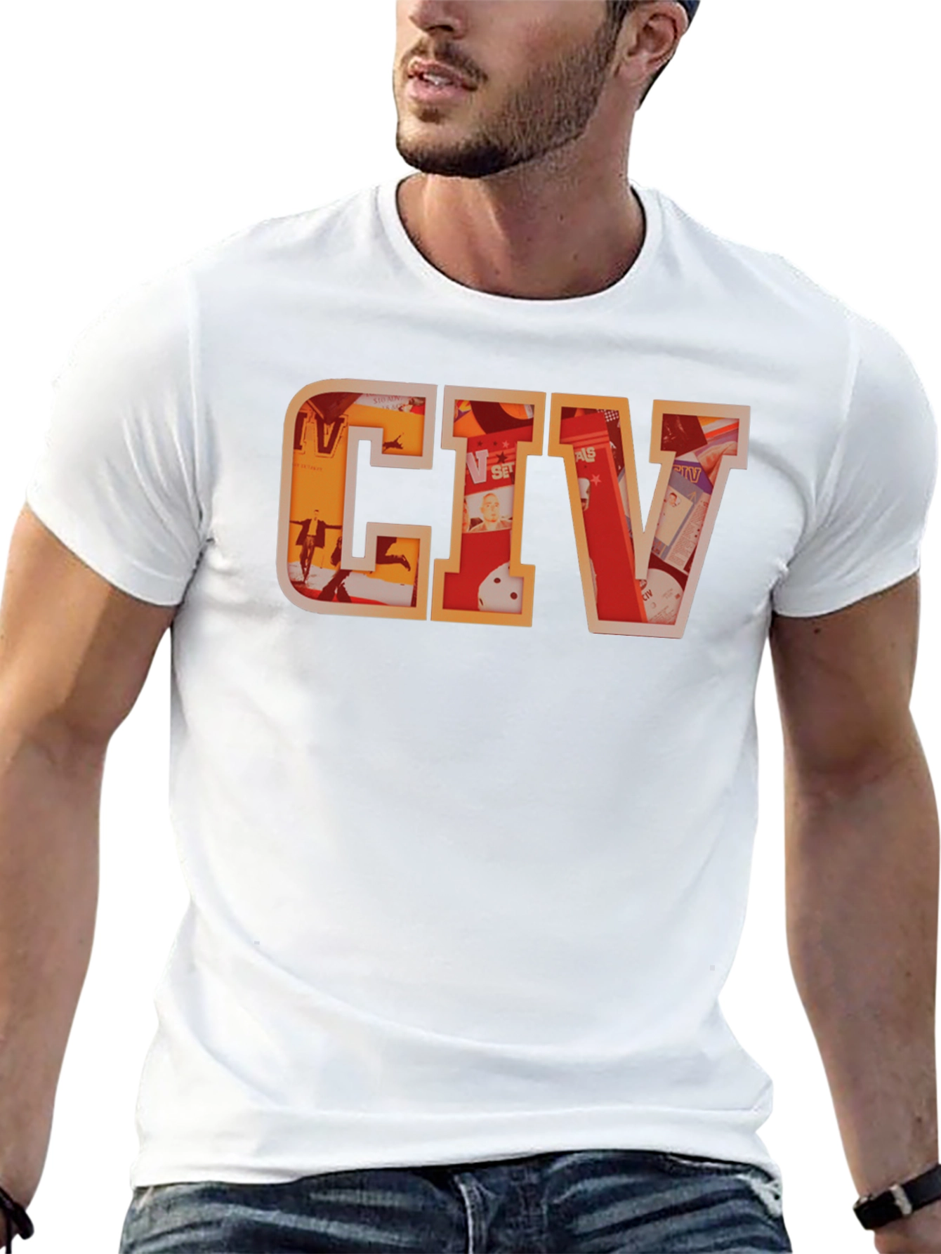Camiseta Negra con Diseño CIV