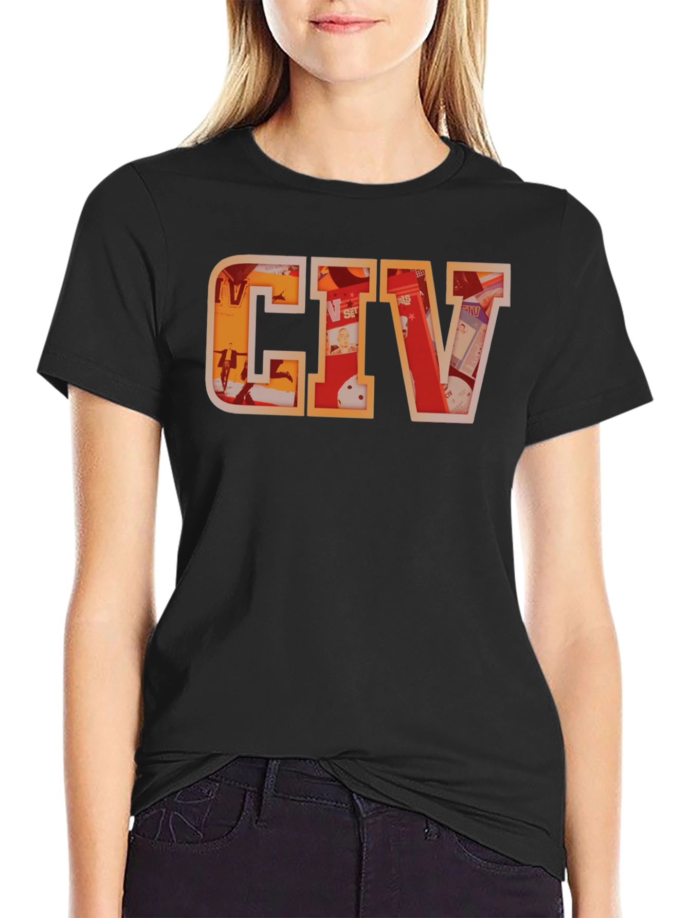 Camiseta Negra con Diseño CIV