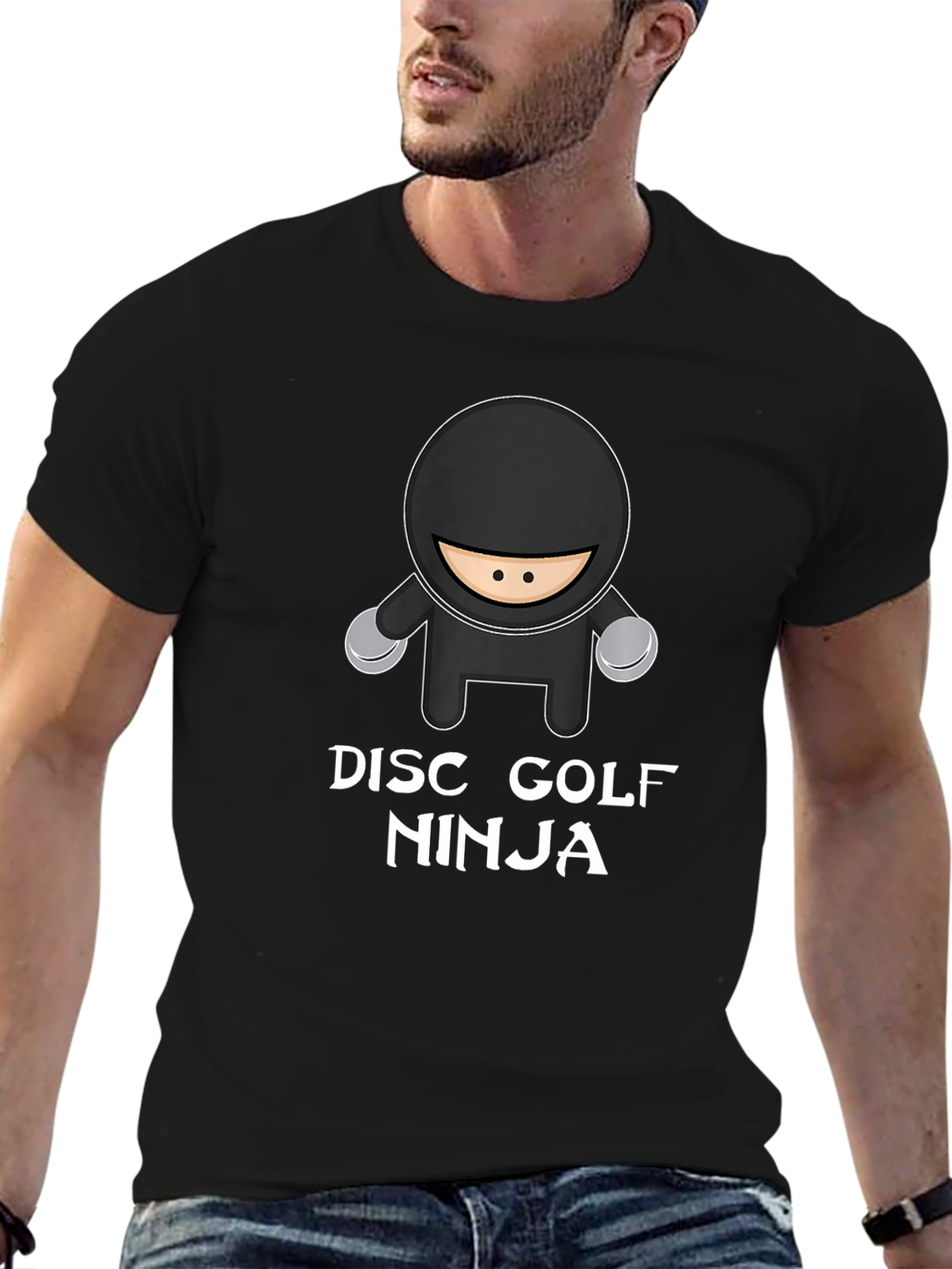Camiseta Negra Ninja Golf de Disco