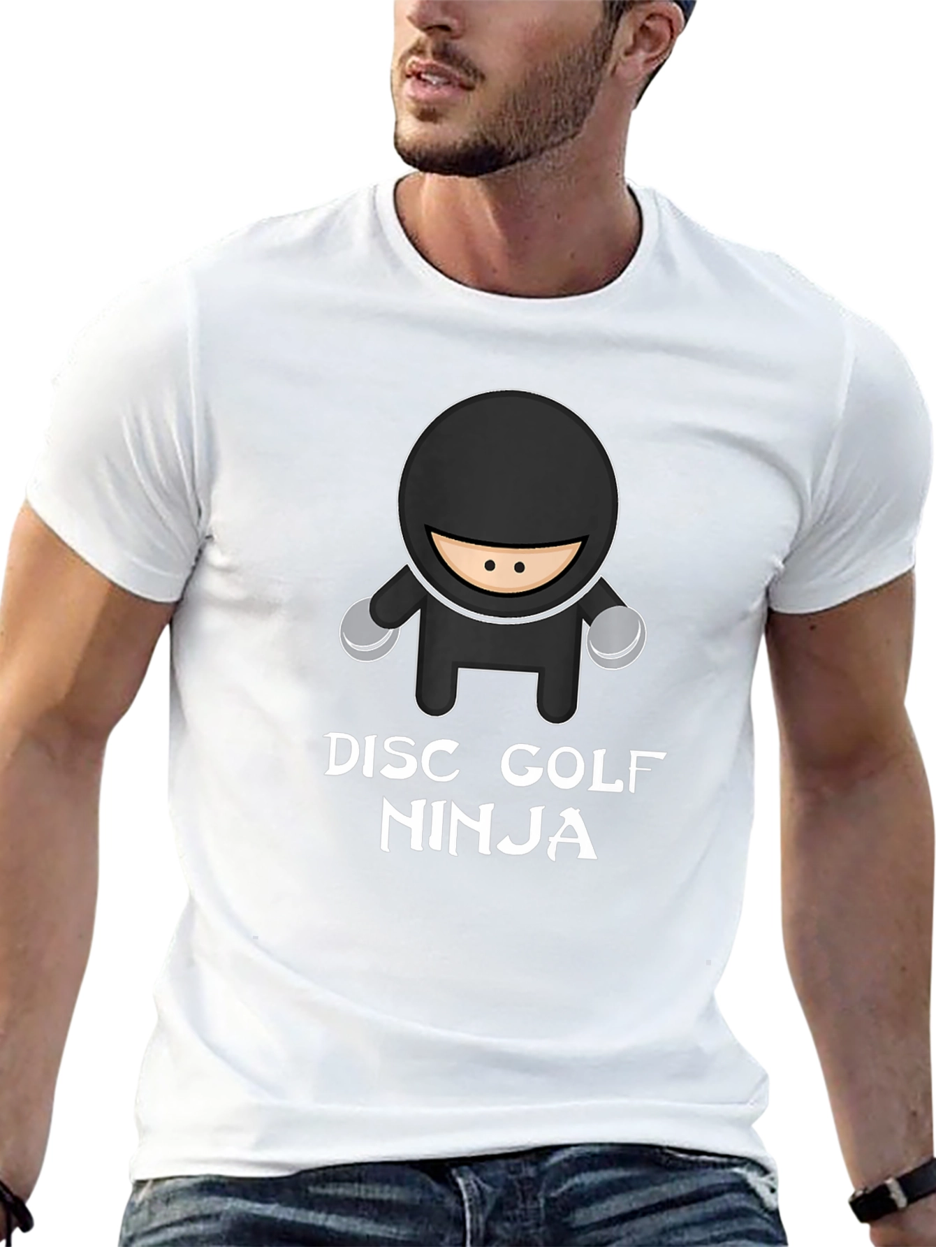 Camiseta Negra Ninja Golf de Disco