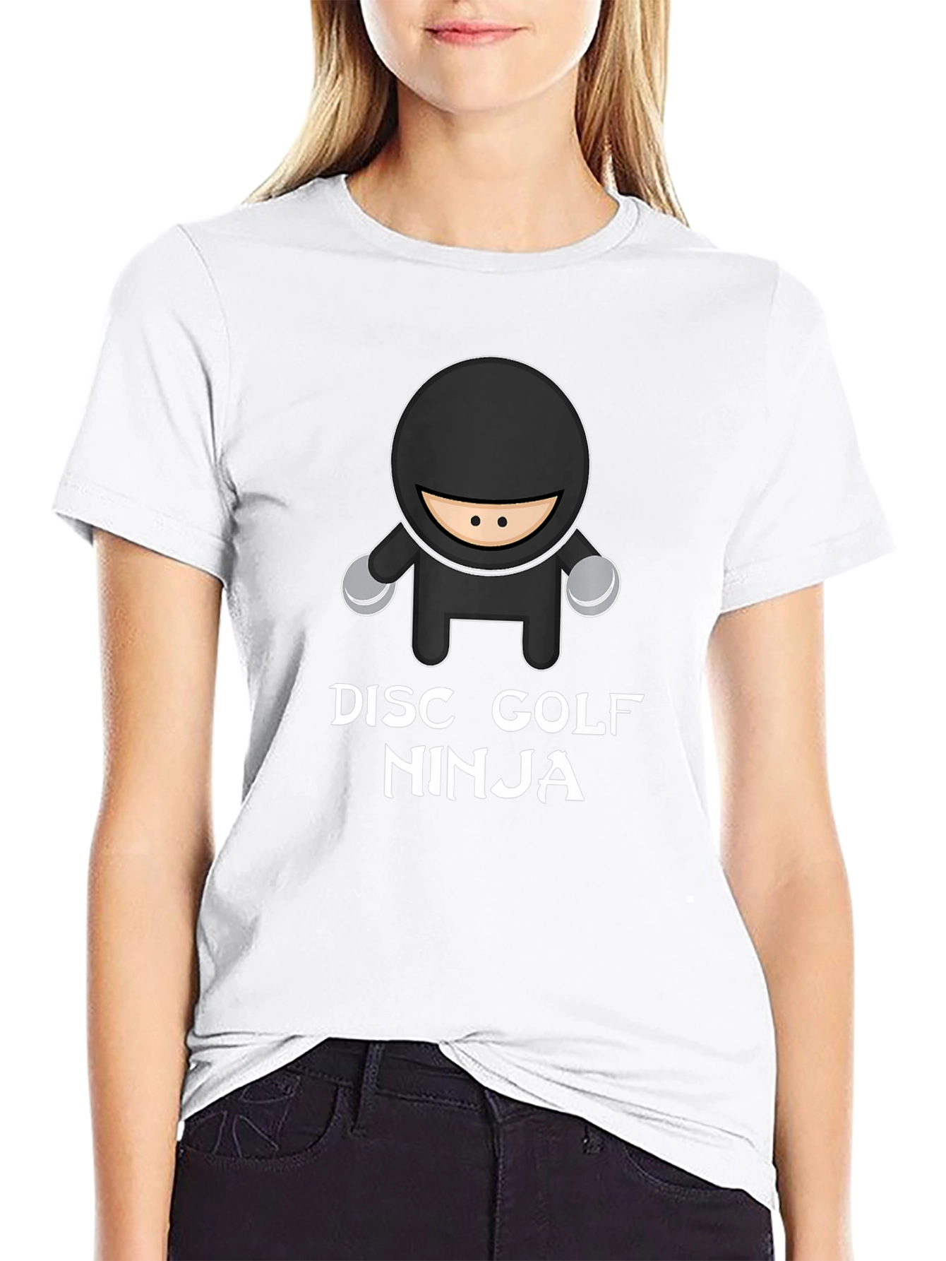 Camiseta Negra Ninja Golf de Disco