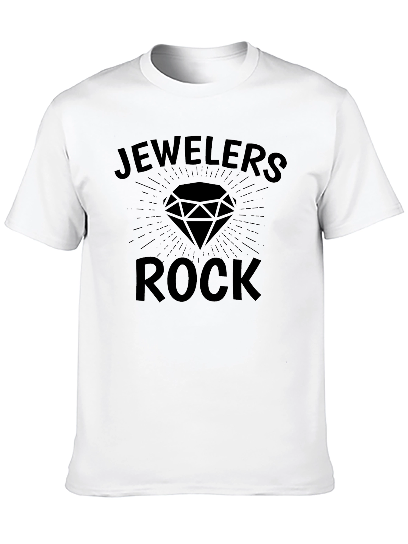 Camiseta Negra Jewelers Rock para Amantes de Joyas