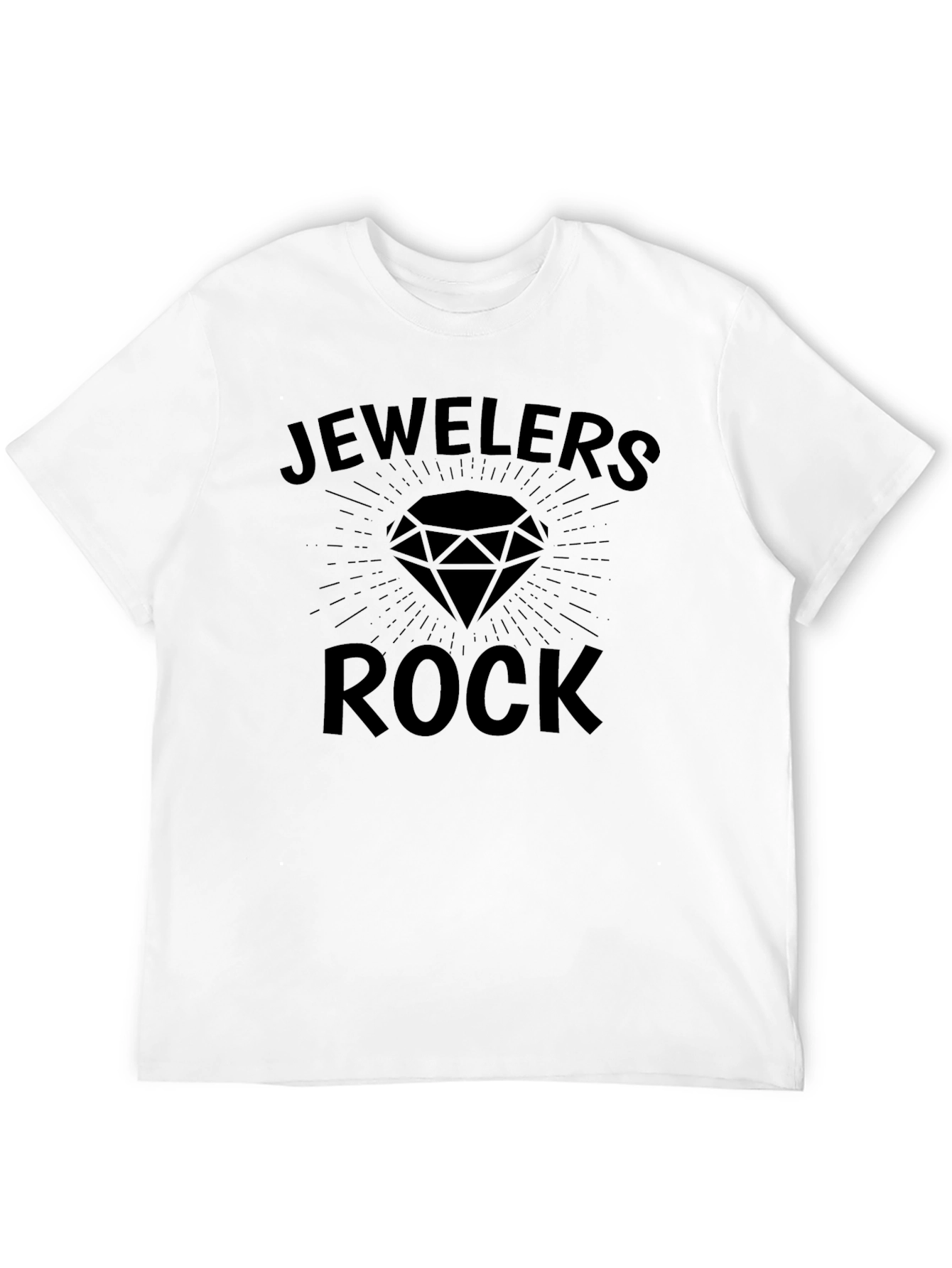 Camiseta Negra Jewelers Rock para Amantes de Joyas