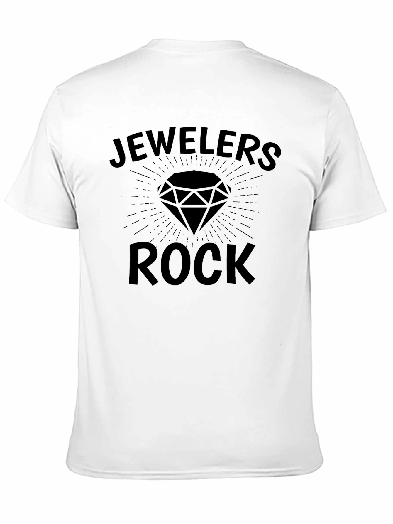 Camiseta Negra Jewelers Rock para Amantes de Joyas