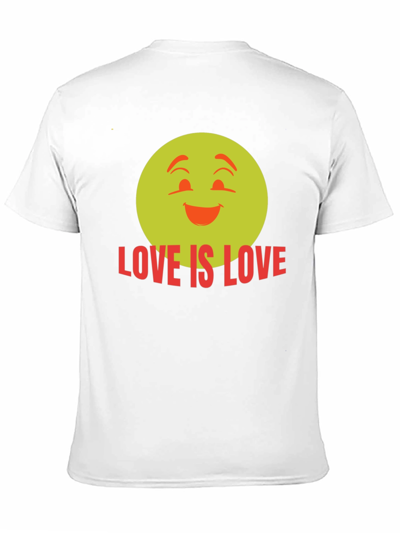 Camiseta Negra Love is Love con Emoji Sonriente