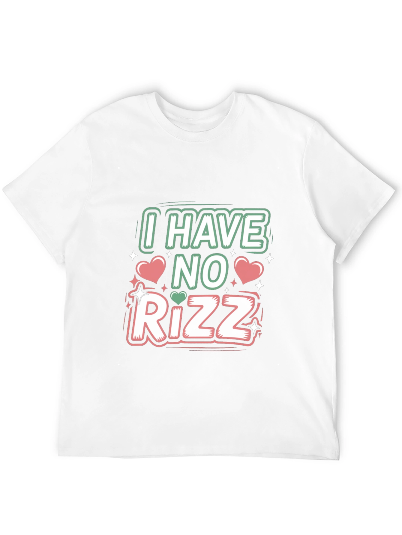 Camiseta Negra I Have No Rizz Divertida