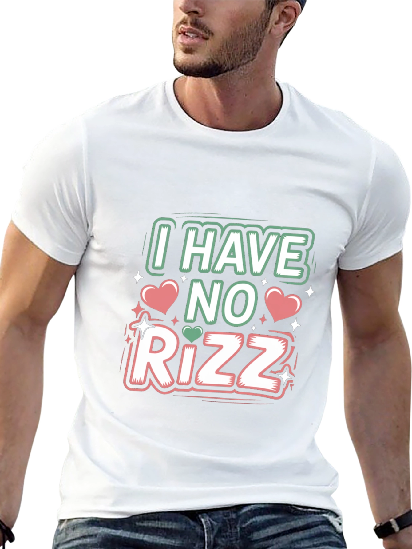 Camiseta Negra I Have No Rizz Divertida