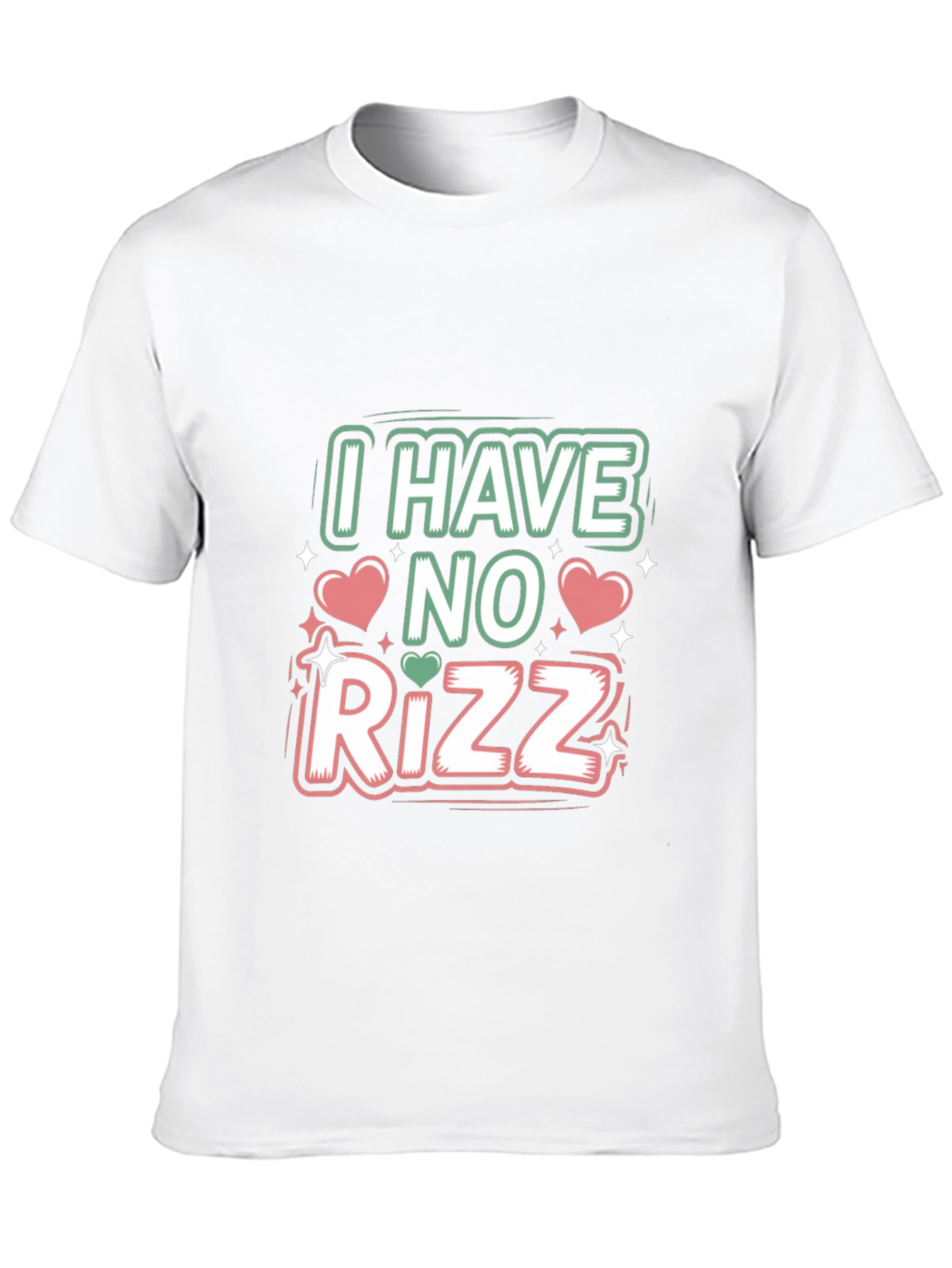 Camiseta Negra I Have No Rizz Divertida