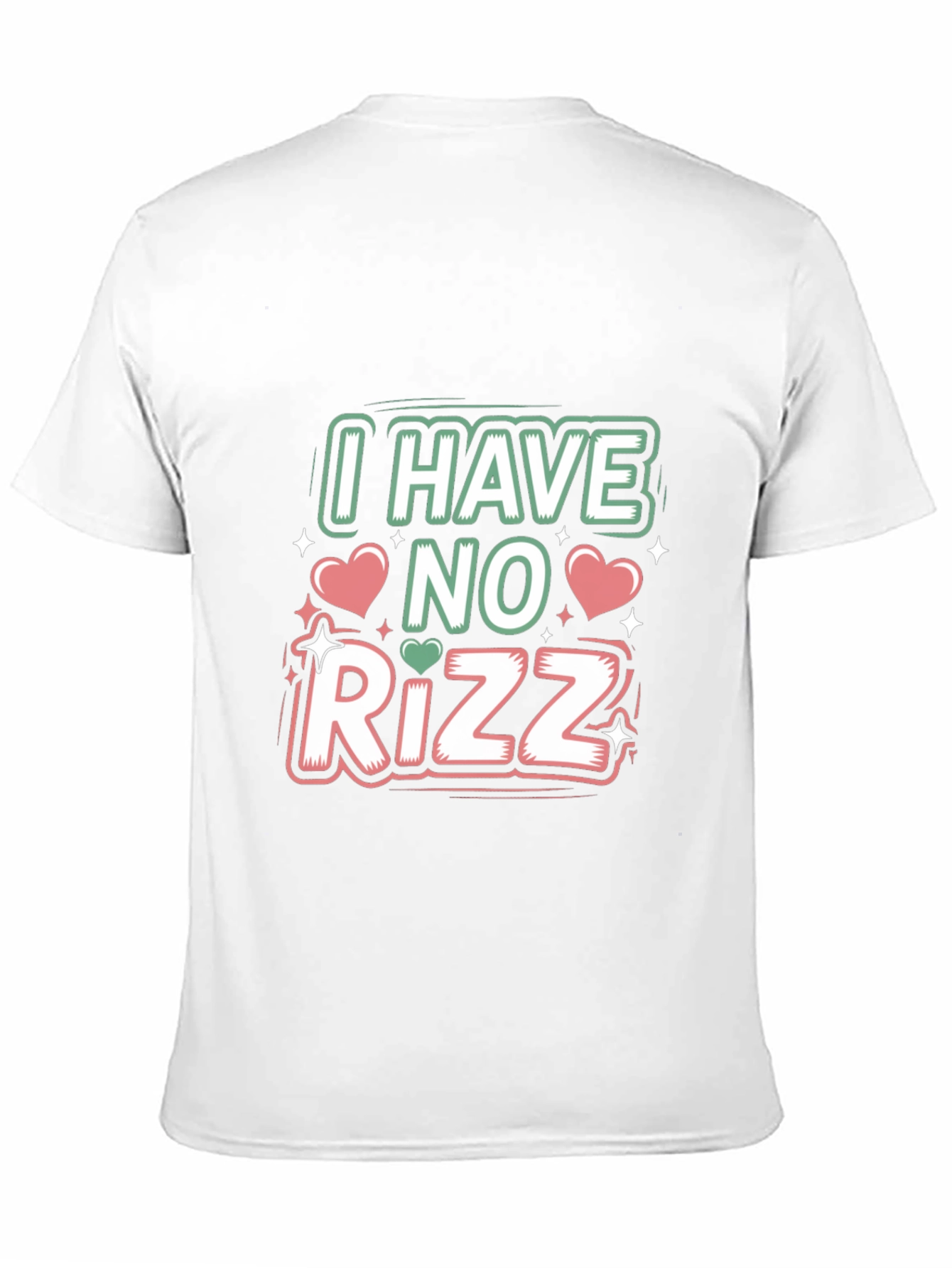 Camiseta Negra I Have No Rizz Divertida