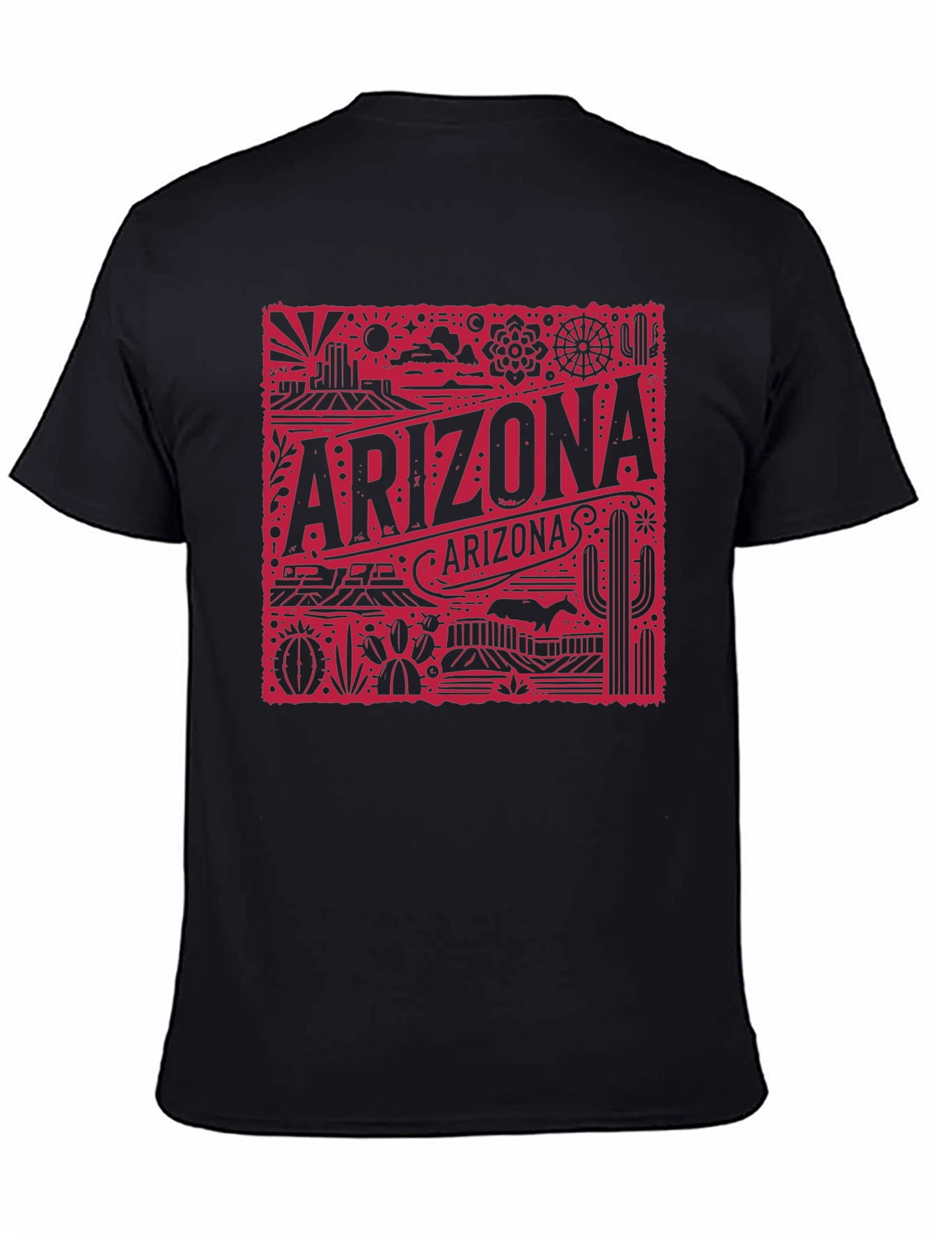 Camiseta Negra Arizona Retro