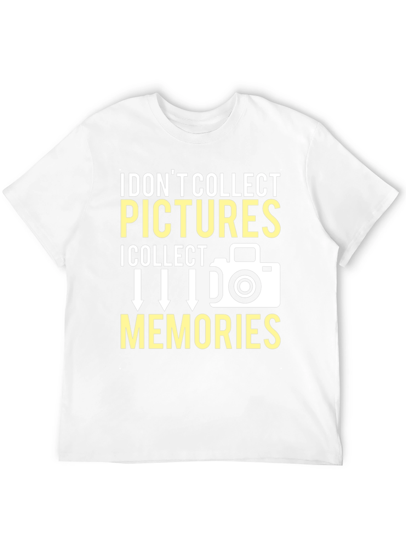 Camiseta Fotógrafo: Colecciono Recuerdos No Fotos