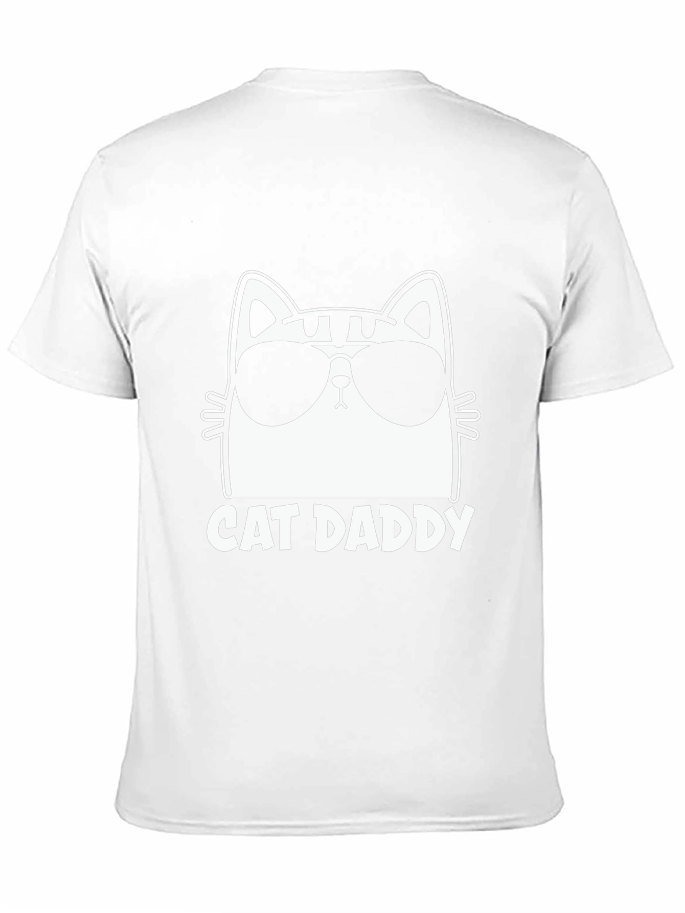 Camiseta Negra Cat Daddy Diseño Gato con Gafas