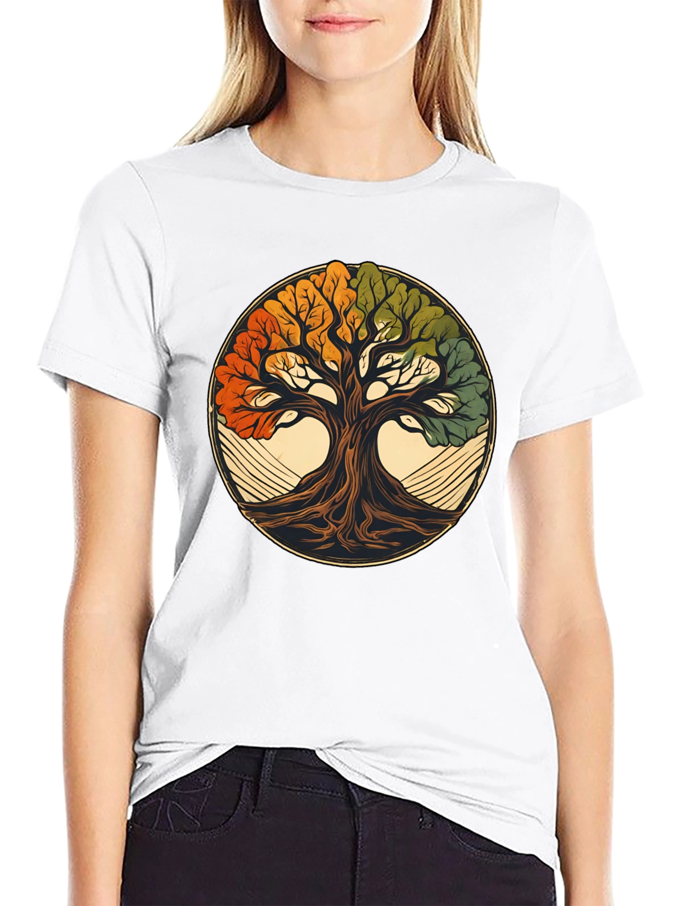 Camiseta Negra Árbol de la Vida