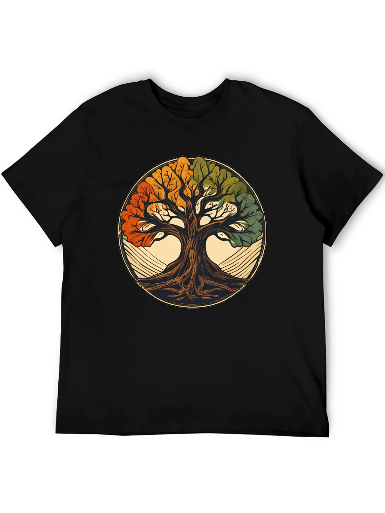 Camiseta Negra Árbol de la Vida