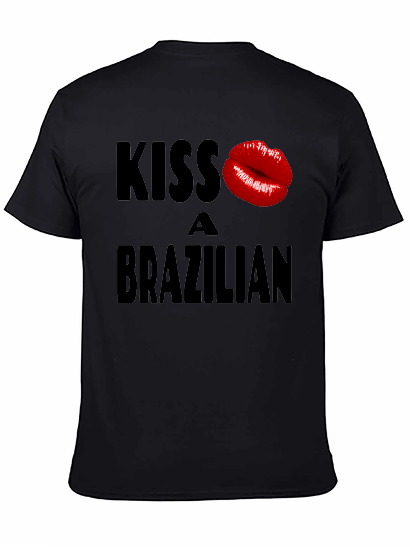 Camiseta Negra Kiss a Brazilian - Diseño Atrevido