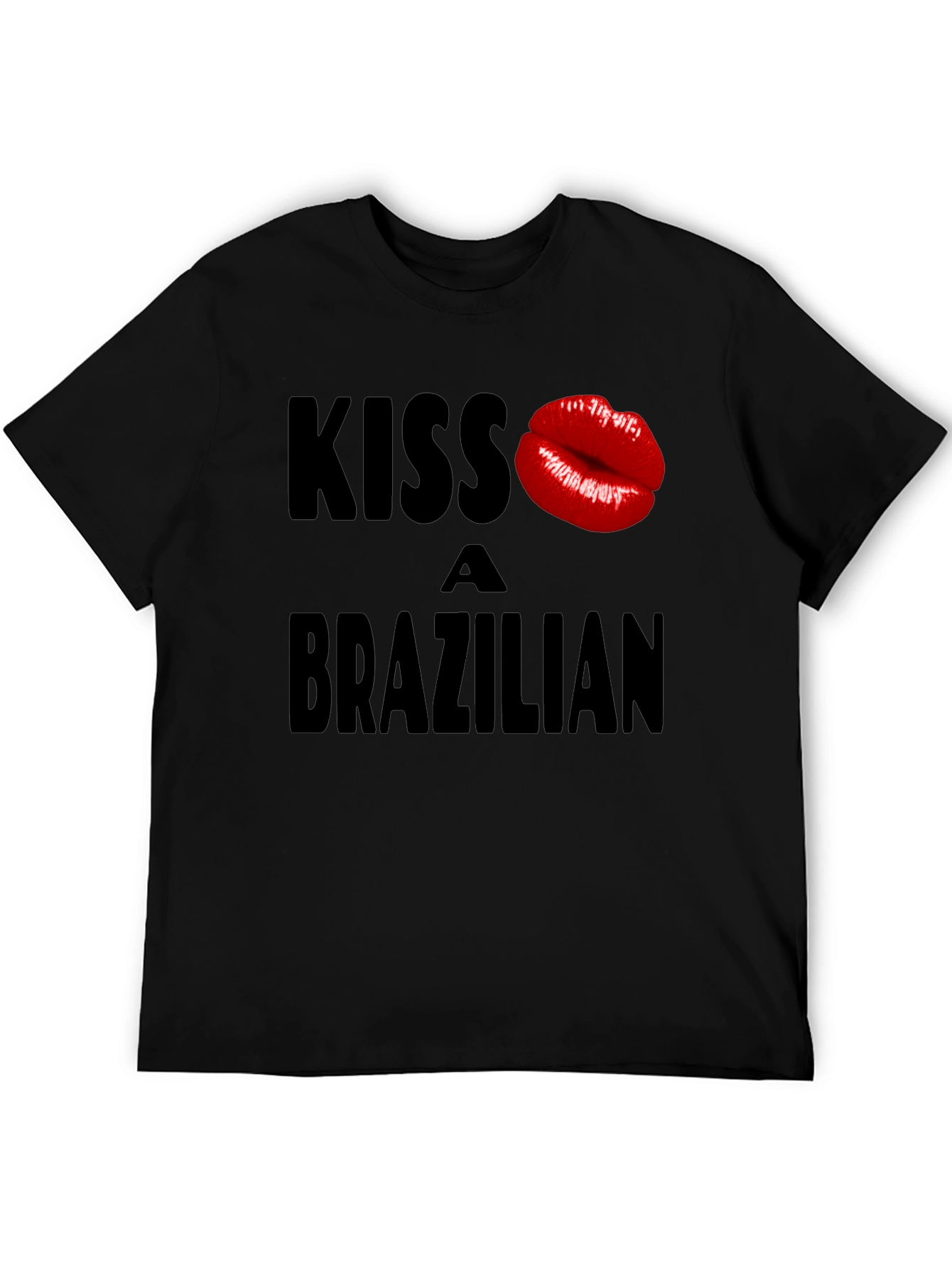 Camiseta Negra Kiss a Brazilian - Diseño Atrevido