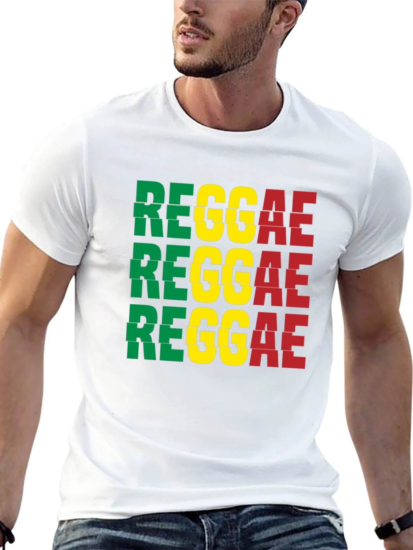 Camiseta Reggae para Hombre - Diseño Llamativo
