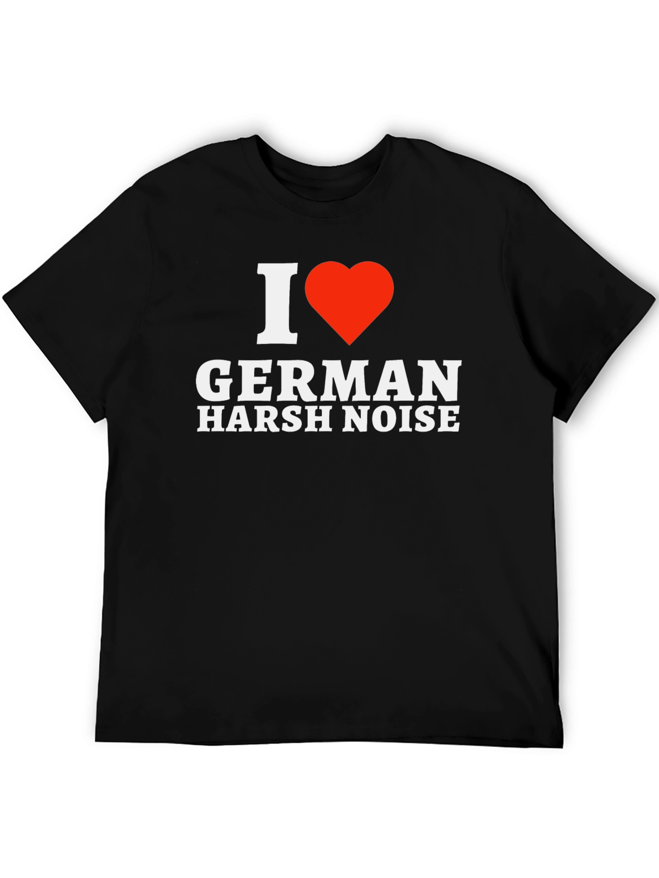 Camiseta Negra I ❤️ German Harsh Noise