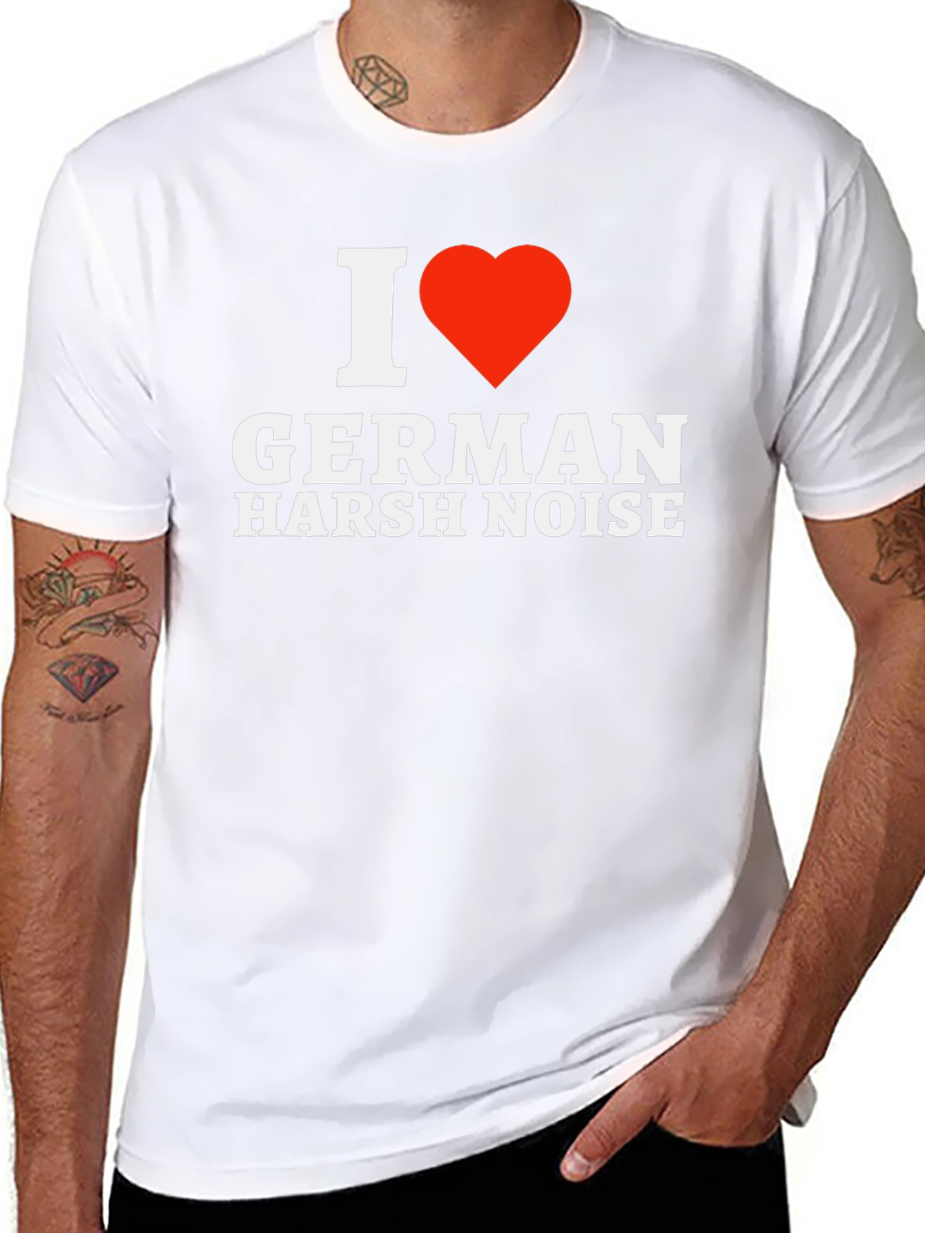 Camiseta Negra I ❤️ German Harsh Noise