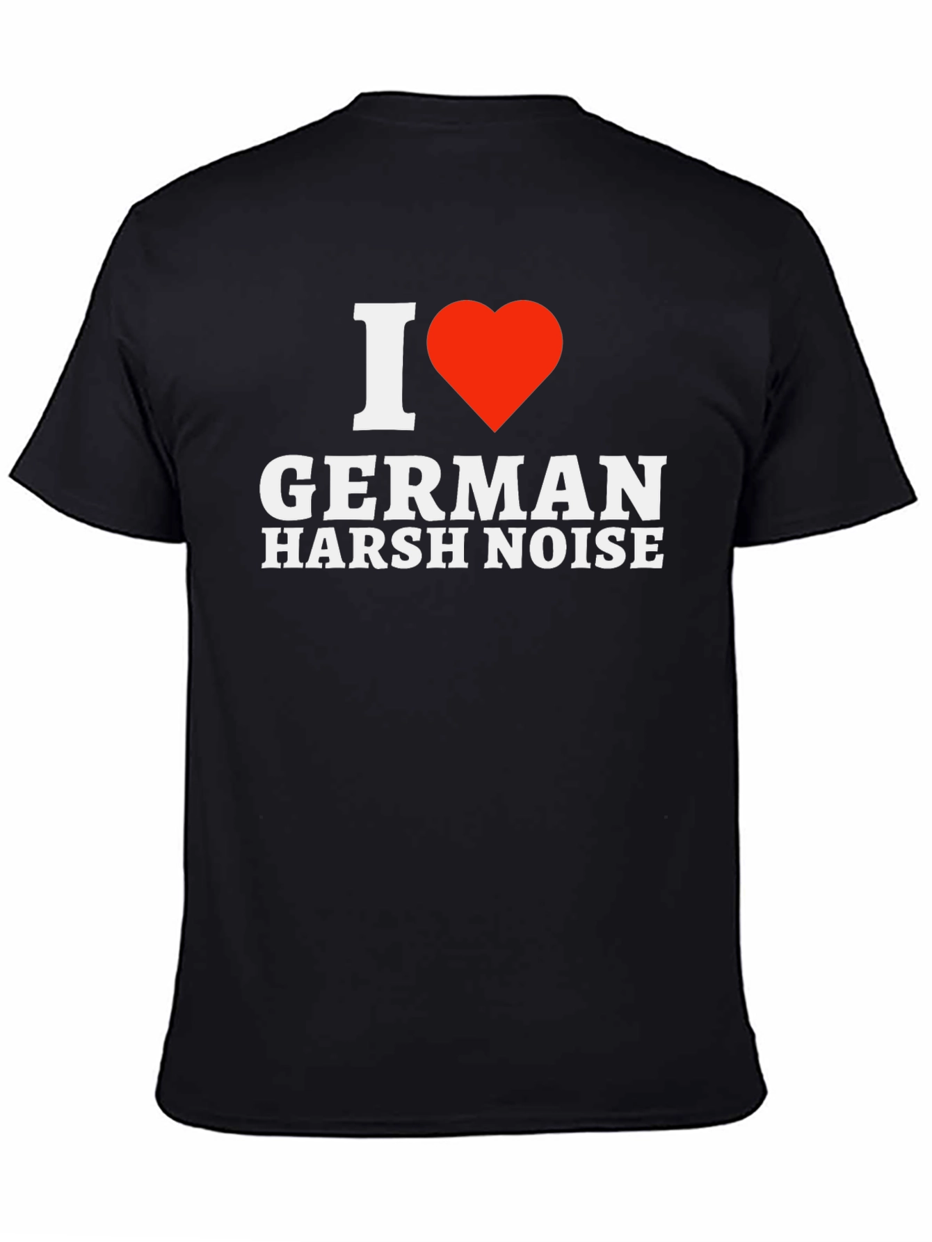 Camiseta Negra I ❤️ German Harsh Noise