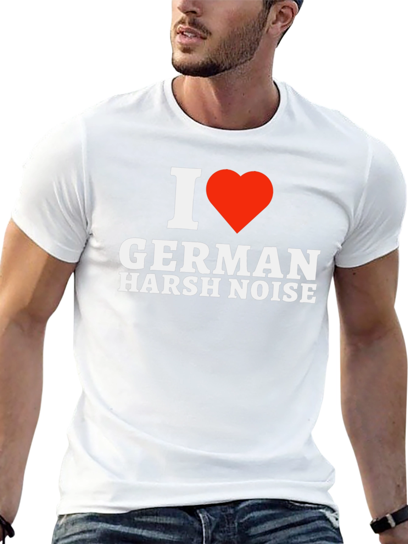 Camiseta Negra I ❤️ German Harsh Noise