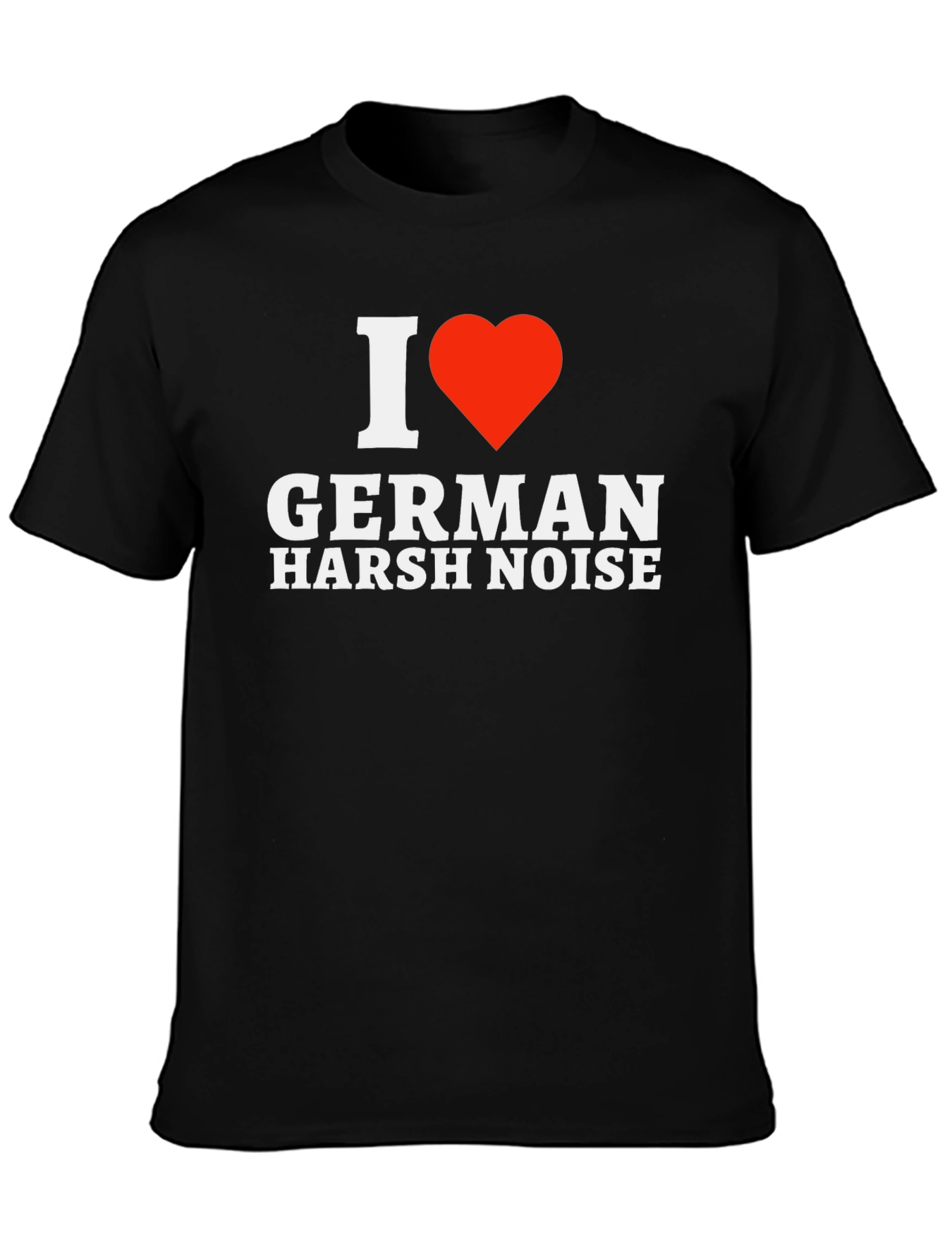 Camiseta Negra I ❤️ German Harsh Noise