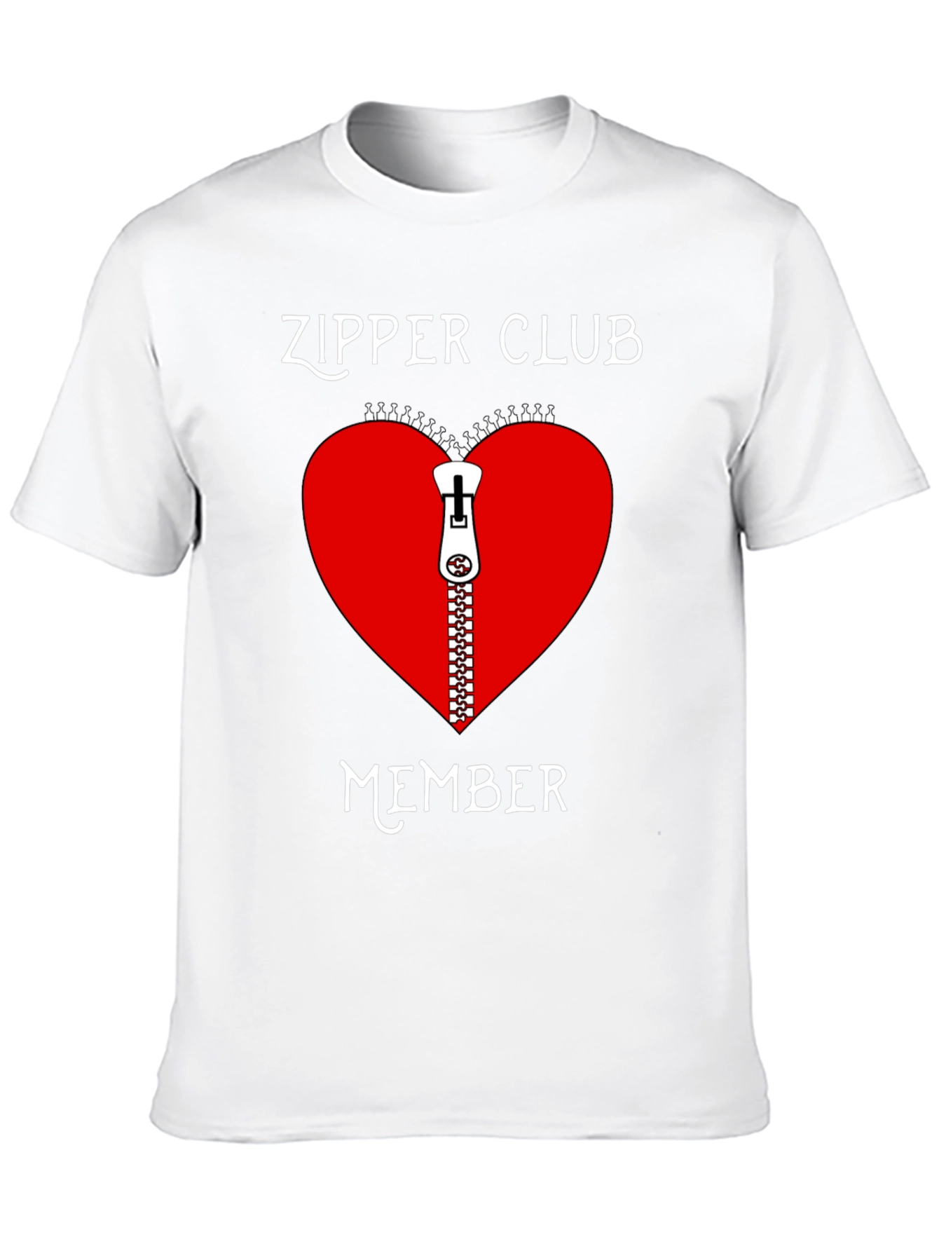 Camiseta Negra Club Cremallera Corazón