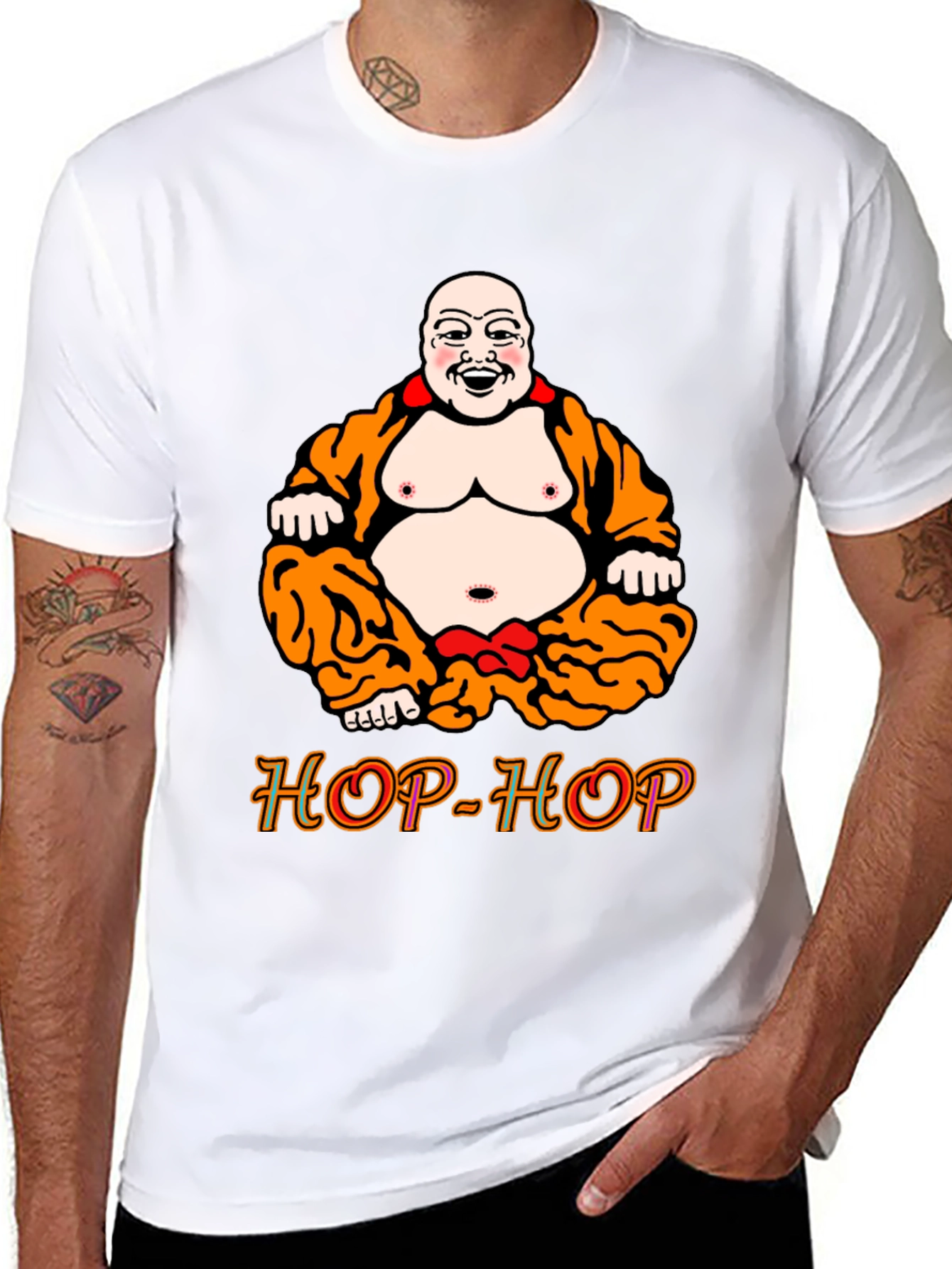 Camiseta Negra Buda HOP-HOP Original