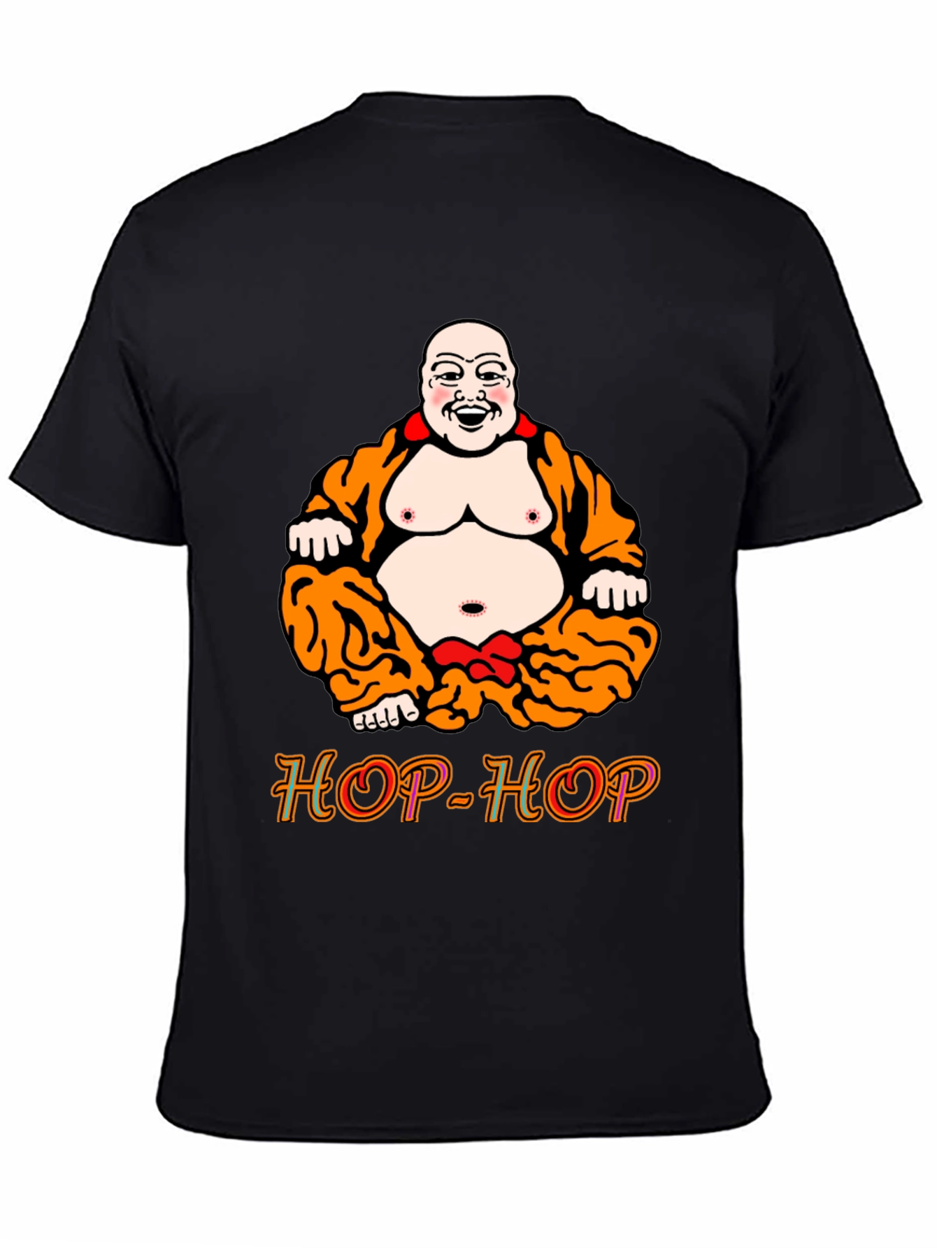 Camiseta Negra Buda HOP-HOP Original