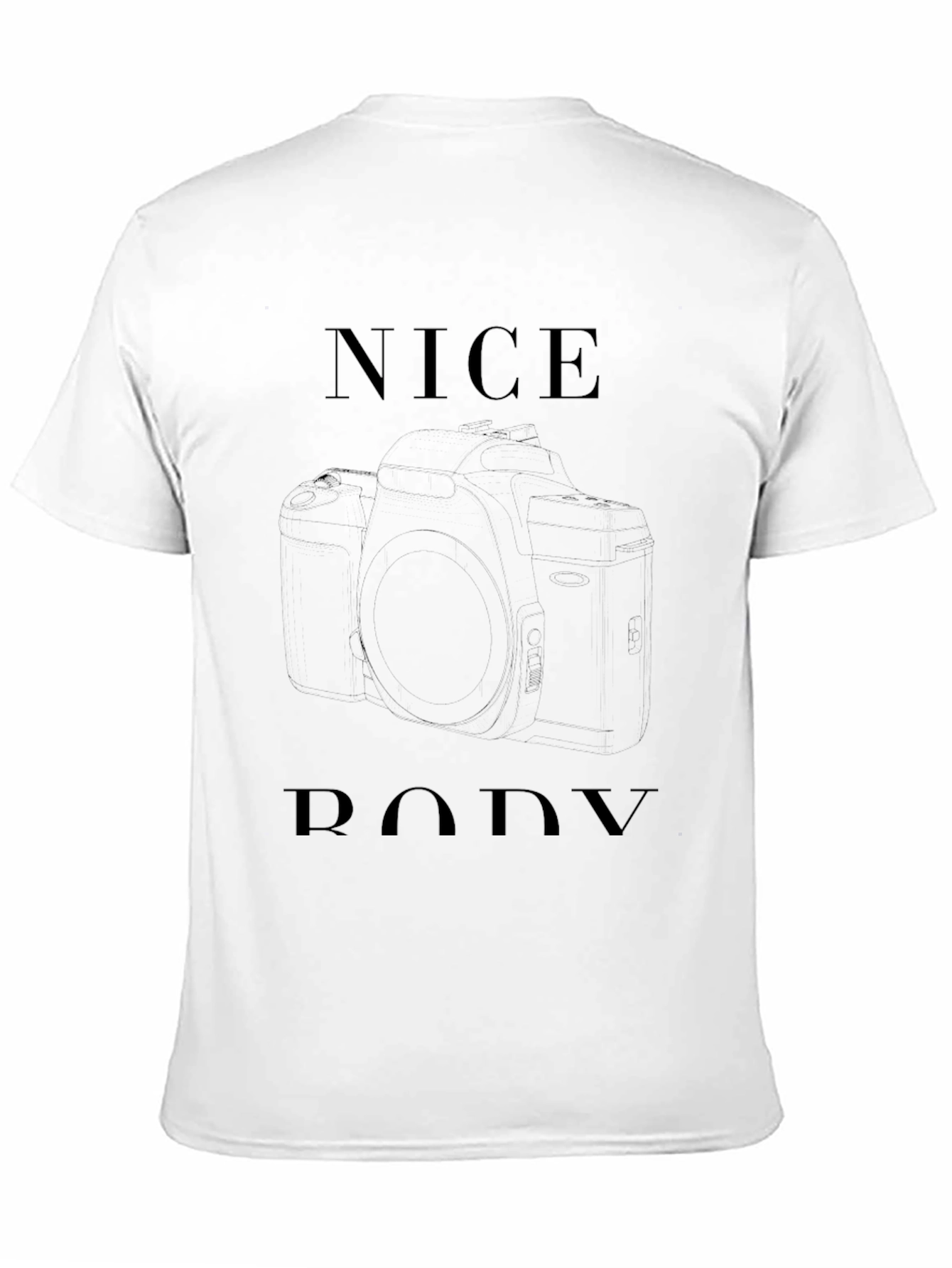 Camiseta Negra Humorística Nice Body
