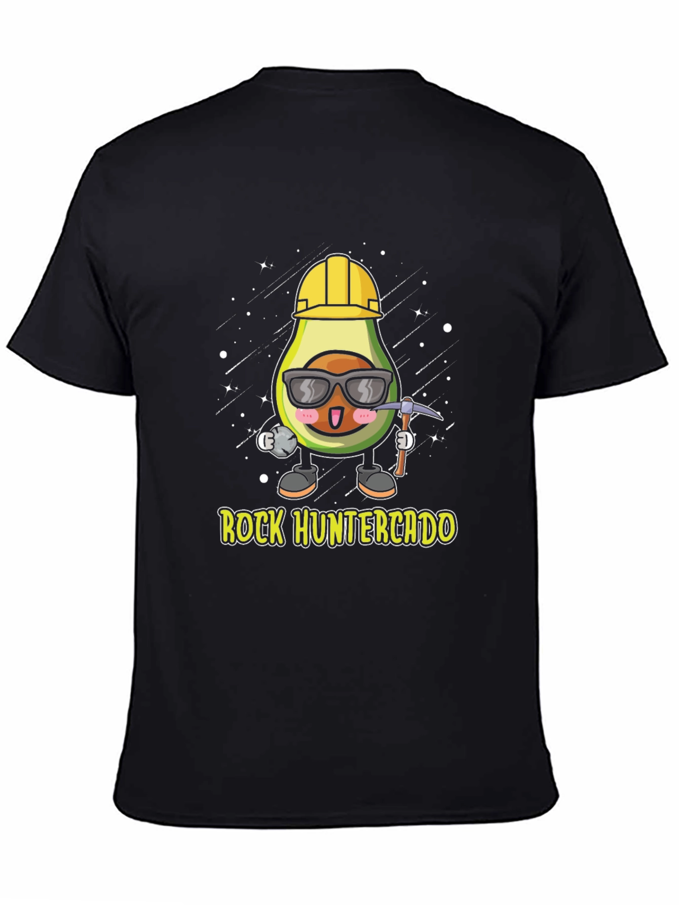 Camiseta Negra: Aguacate Minero