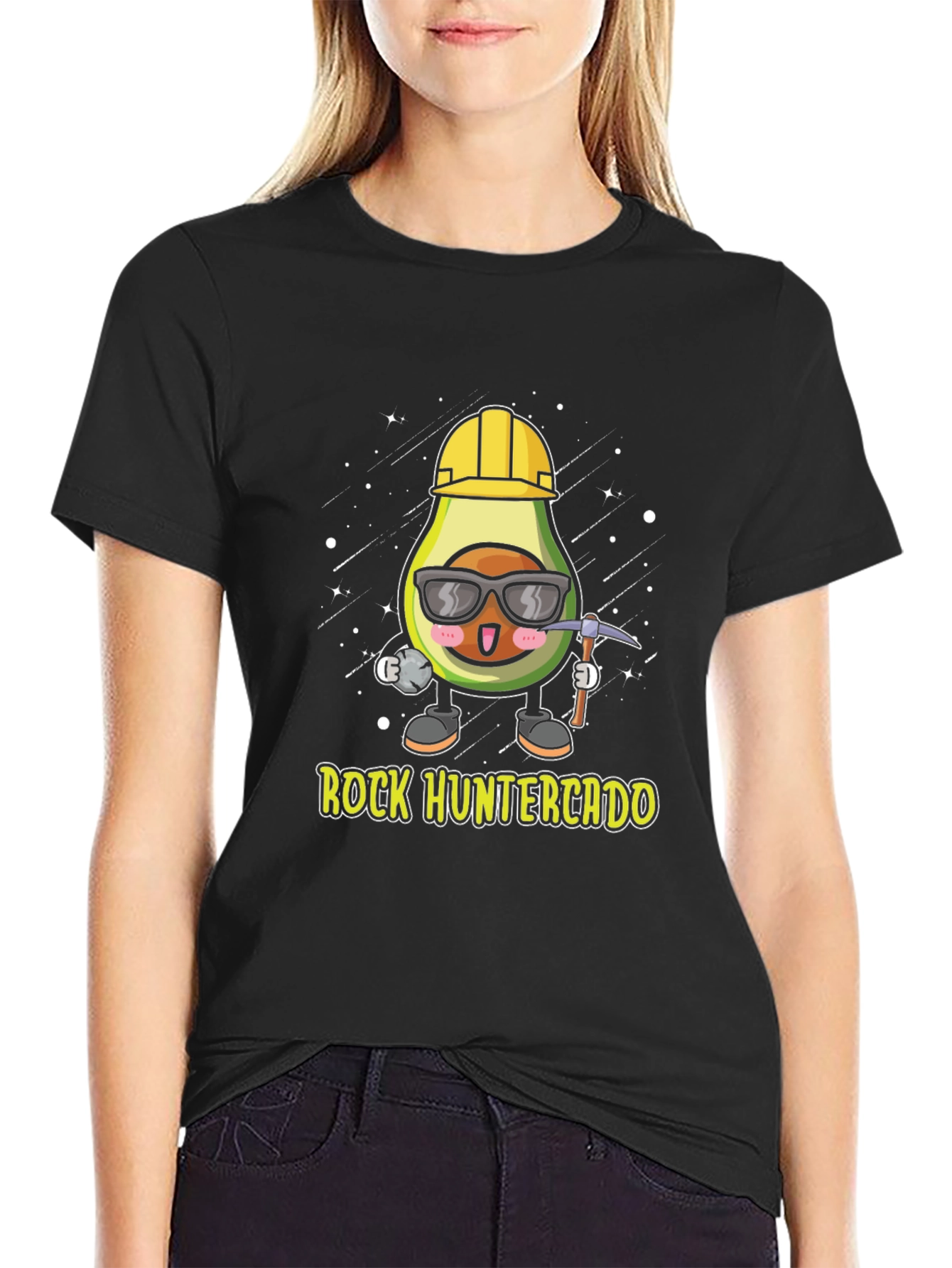 Camiseta Negra: Aguacate Minero