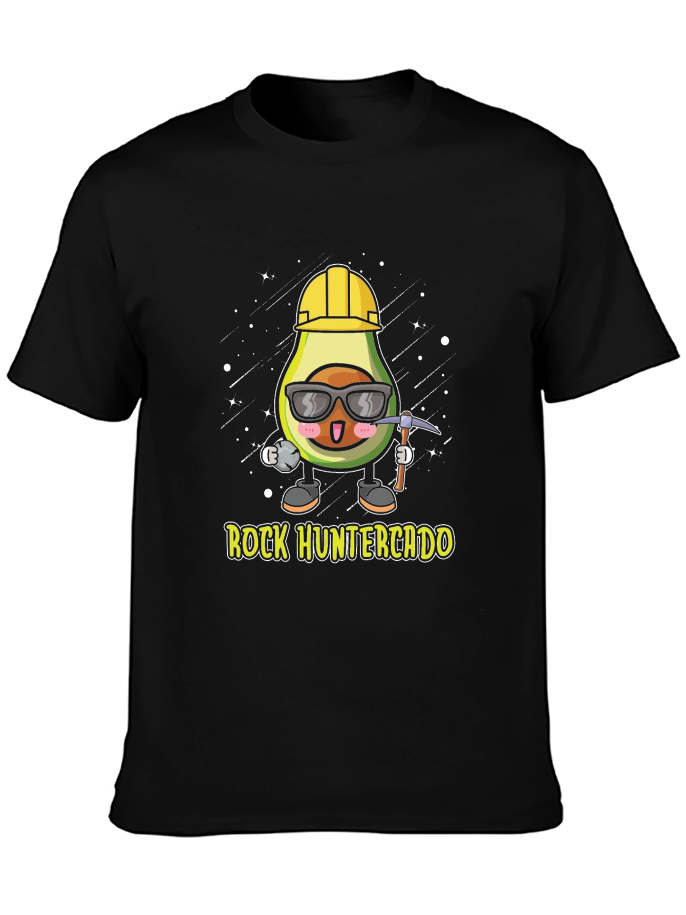 Camiseta Negra: Aguacate Minero