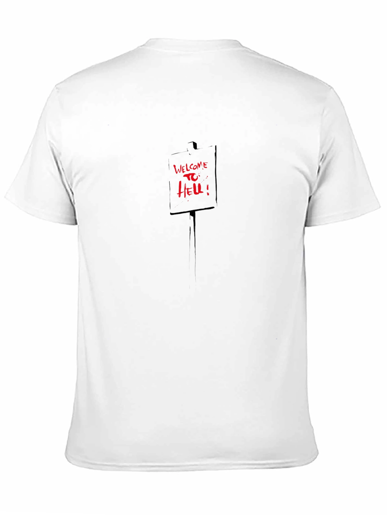Camiseta Negra con Diseño Bienvenido al Infierno