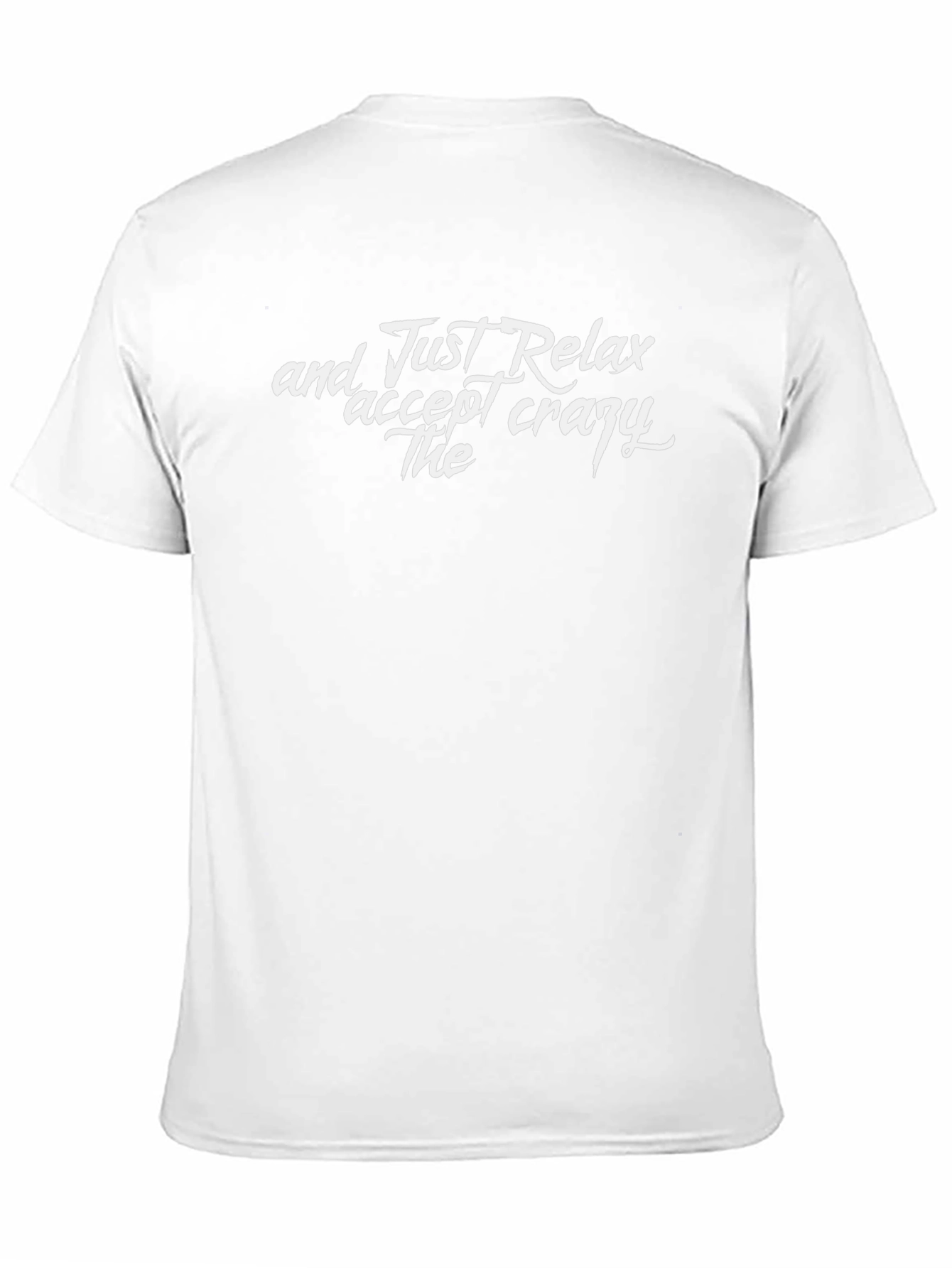 Camiseta Negra: Relájate y Acepta lo Loco